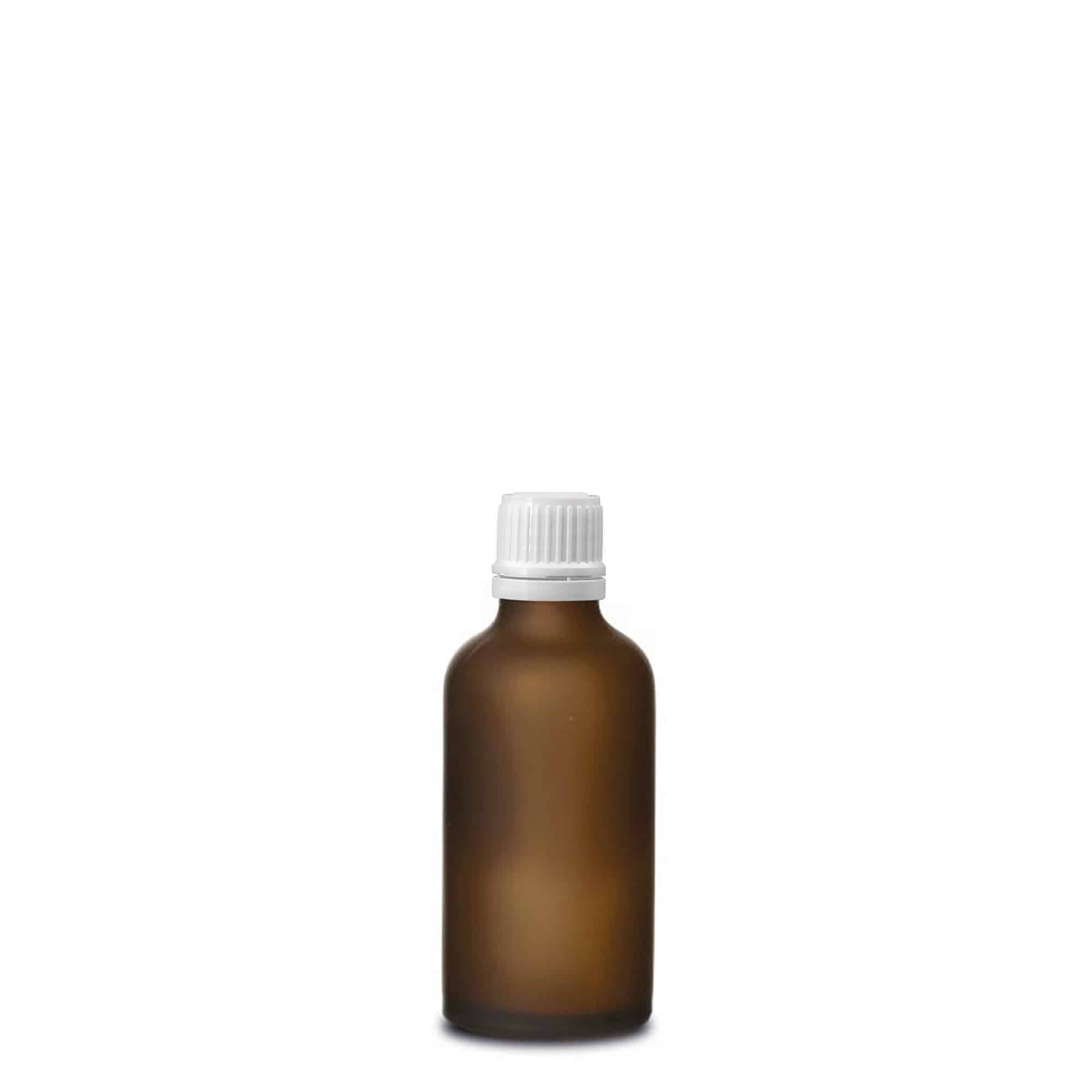 50ml lékovka, sklo, hnědé matné, hrdlo: DIN 18
