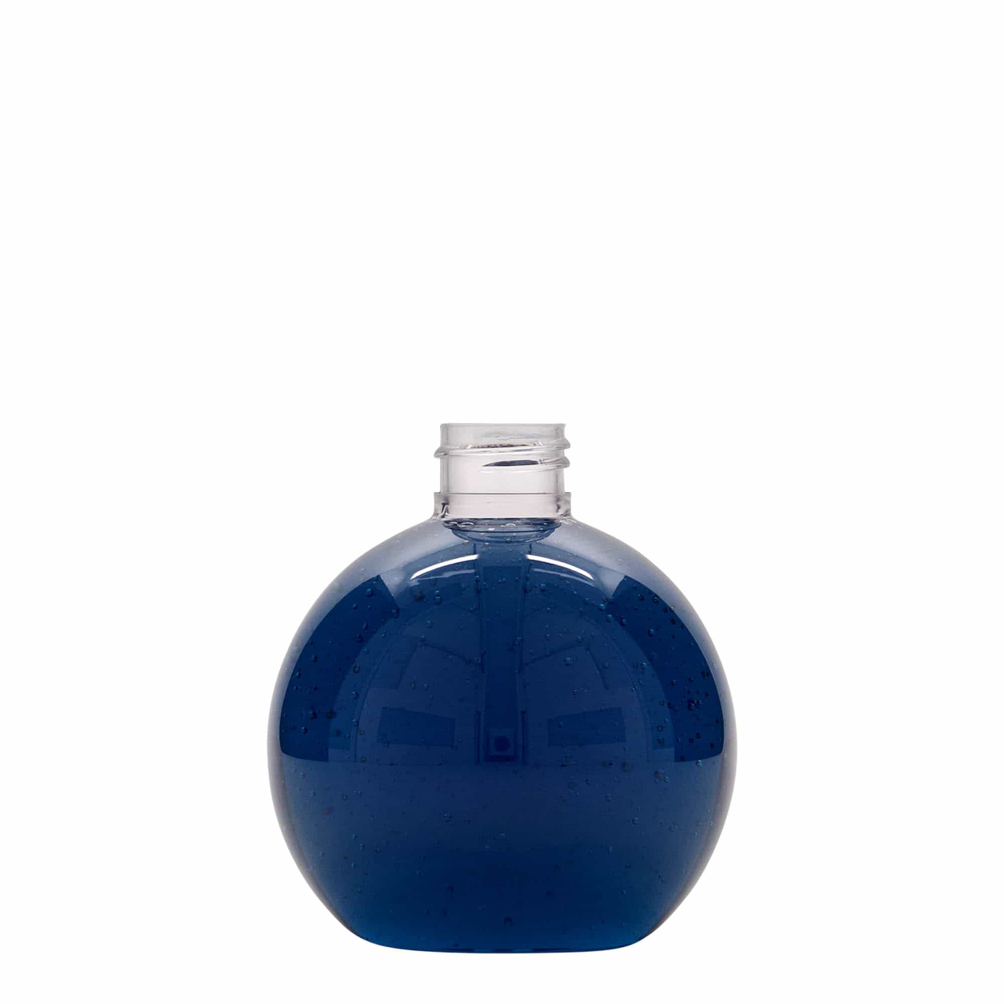 PET lahev 250 ml 'Perry', kulatá, plastová, ústí: GPI 24/410