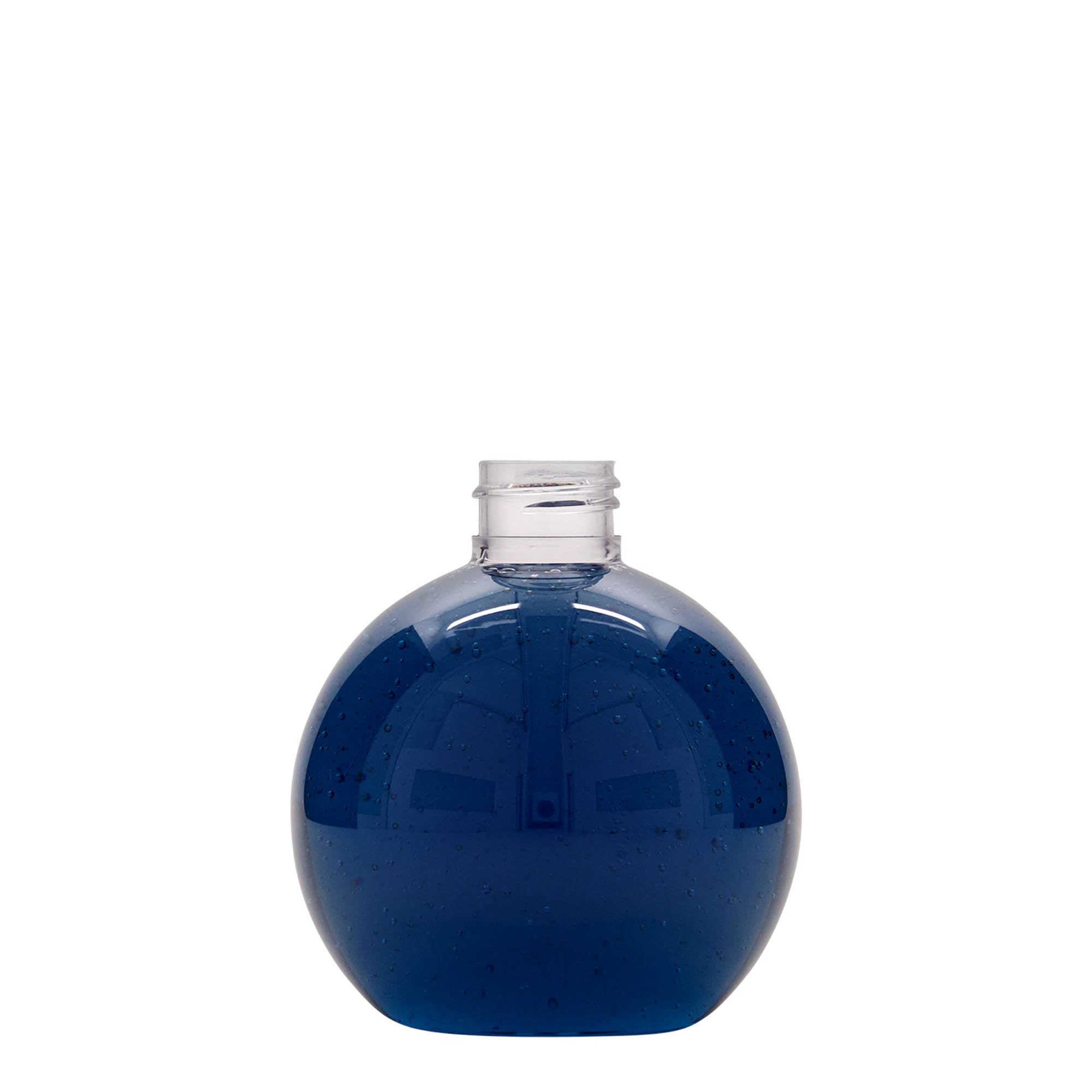 PET lahev 250 ml 'Perry', kulatá, plastová, ústí: GPI 24/410