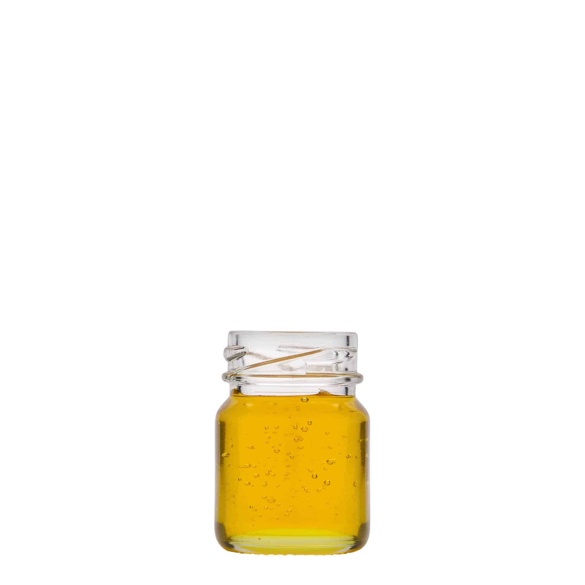 Vysoká, kulatá sklenice 45 ml, uzávěr: Twist Off (TO 38)