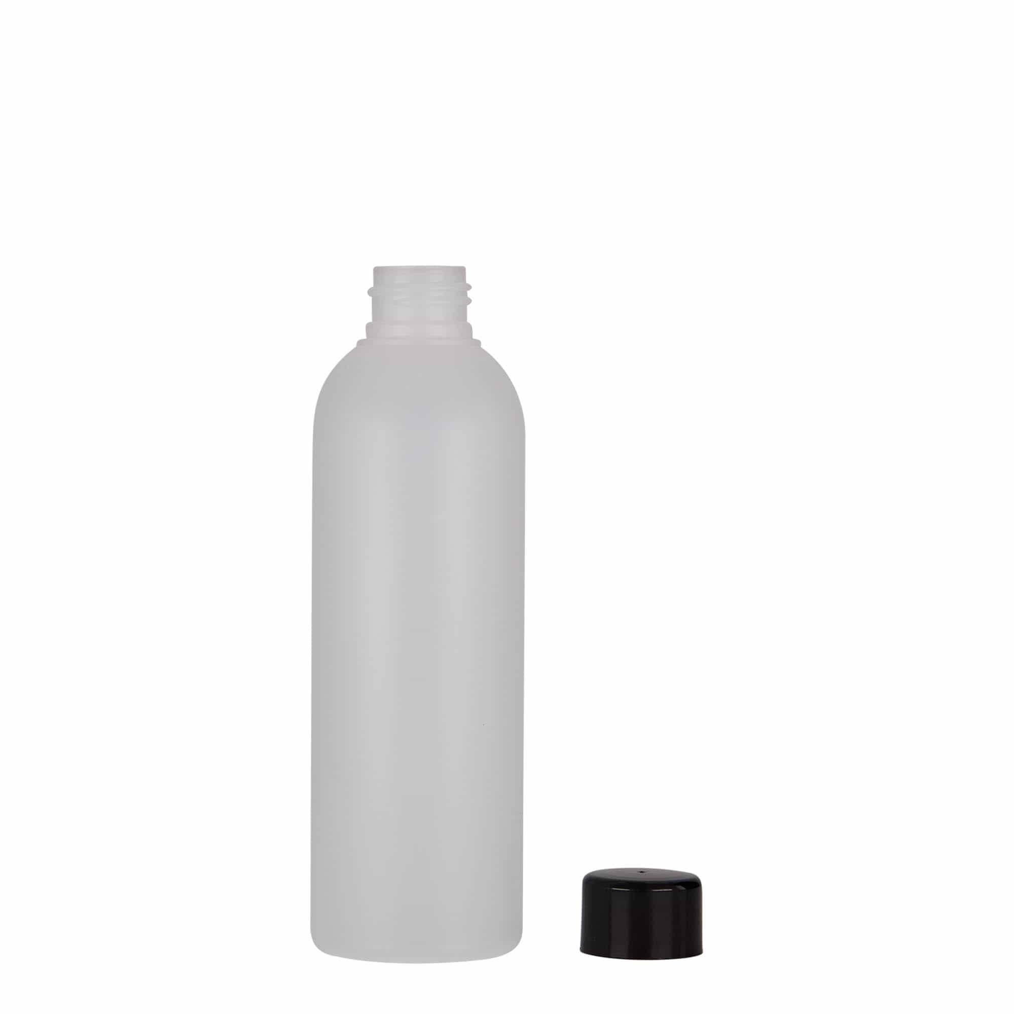 200 ml plastová láhev „Tuffy“, HDPE, přírodní, hrdlo: 24/410