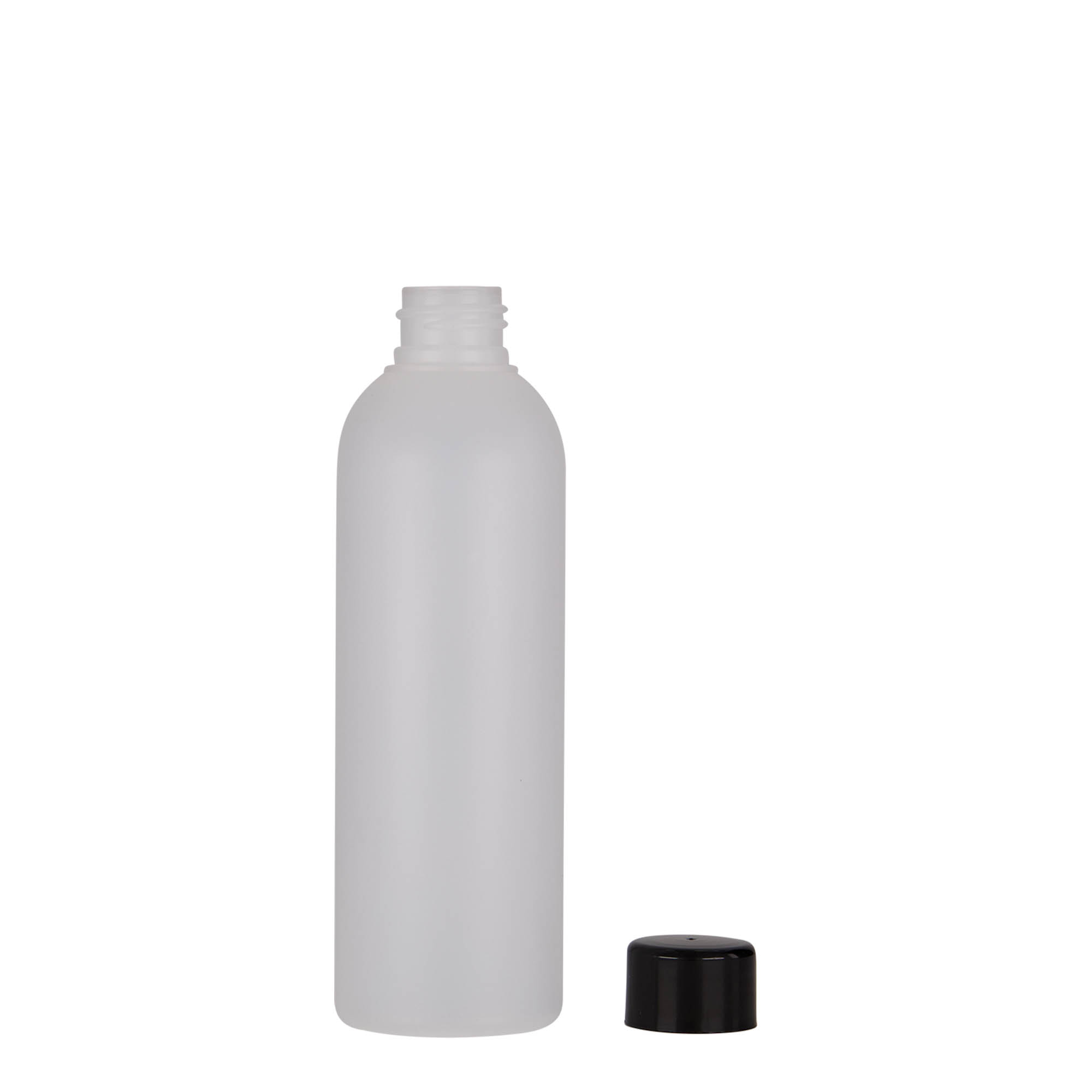 200 ml plastová láhev „Tuffy“, HDPE, přírodní, hrdlo: 24/410