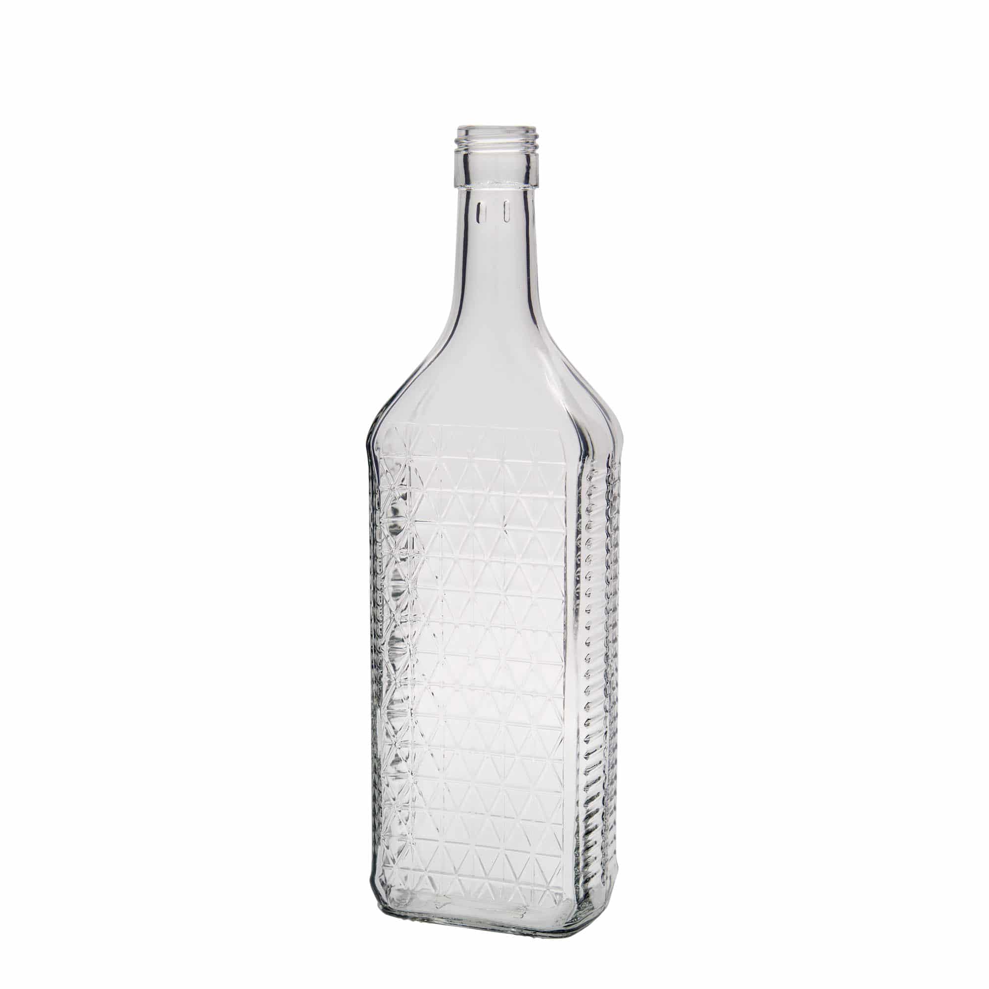 Skleněná lahev 700 ml 'Caruso', hranatá, uzávěr: PP 31,5