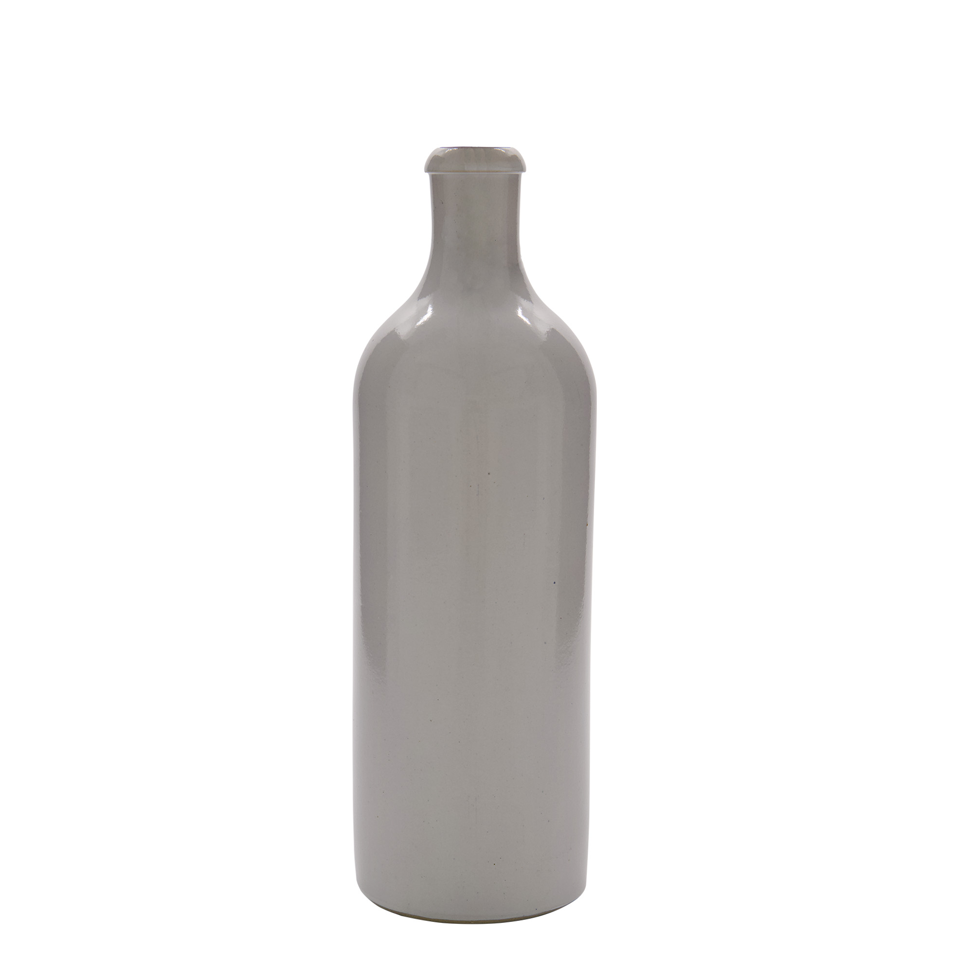 750 ml hliněná džbán, kamenina, bílá, hrdlo: uzávěr s pákou