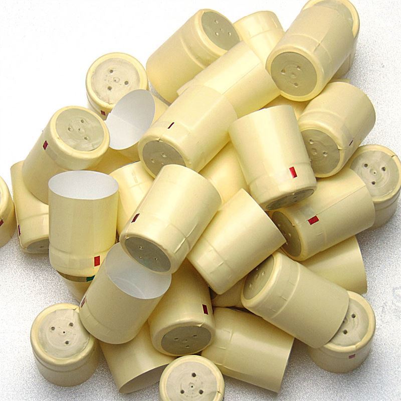 Smršťovací kapsle 32x41, plast PVC, šampaňské