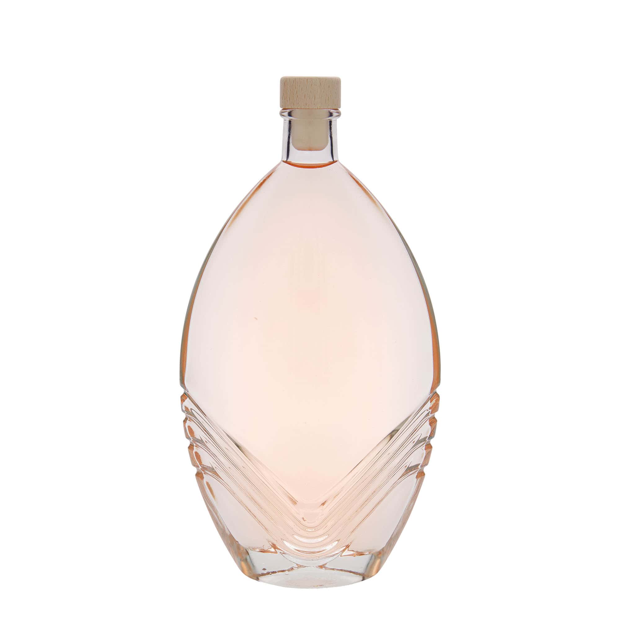 Skleněná lahev 500 ml 'Florence', oválná, uzávěr: korek