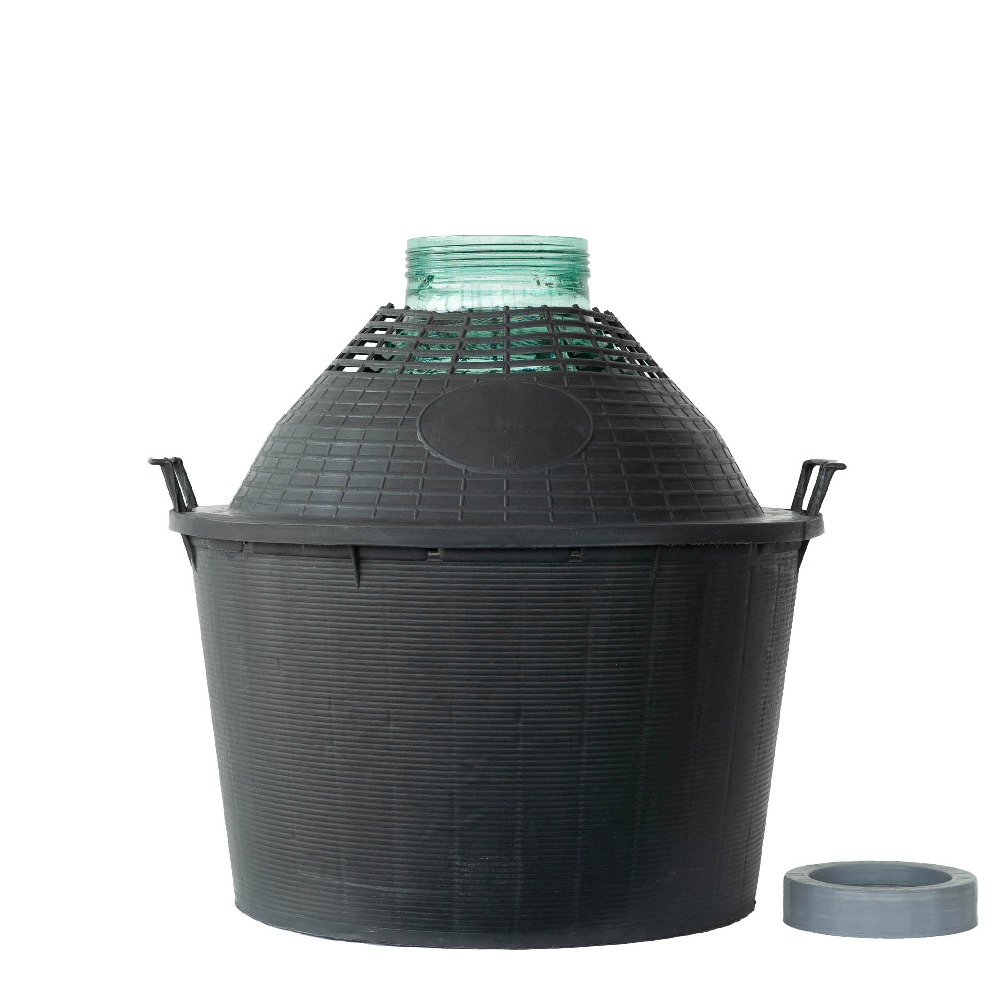 34 l balónová láhev široký hrdlo, sklo, uzávěr na závit