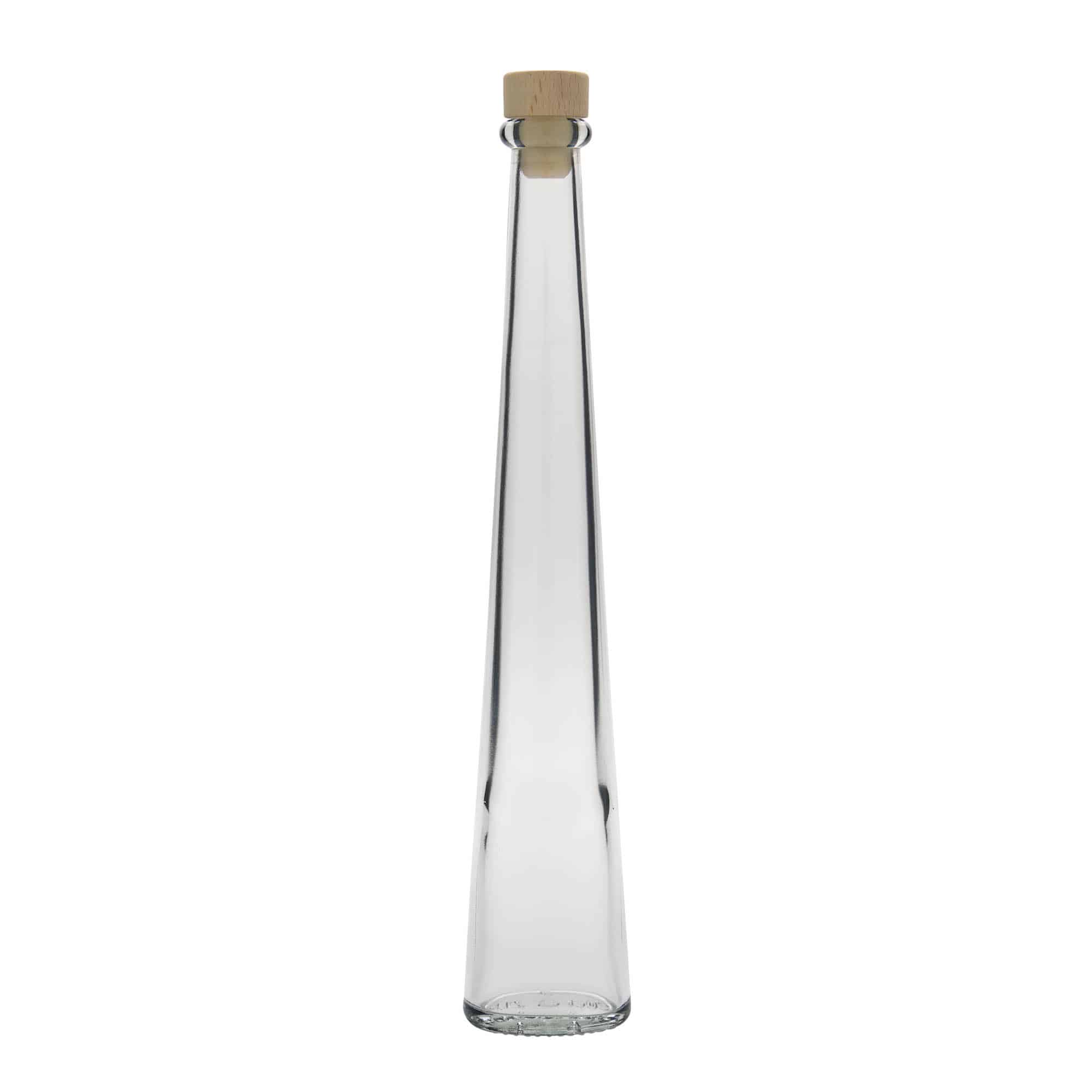 Skleněná lahev 200 ml 'Dama Ovale', oválná, uzávěr: korek