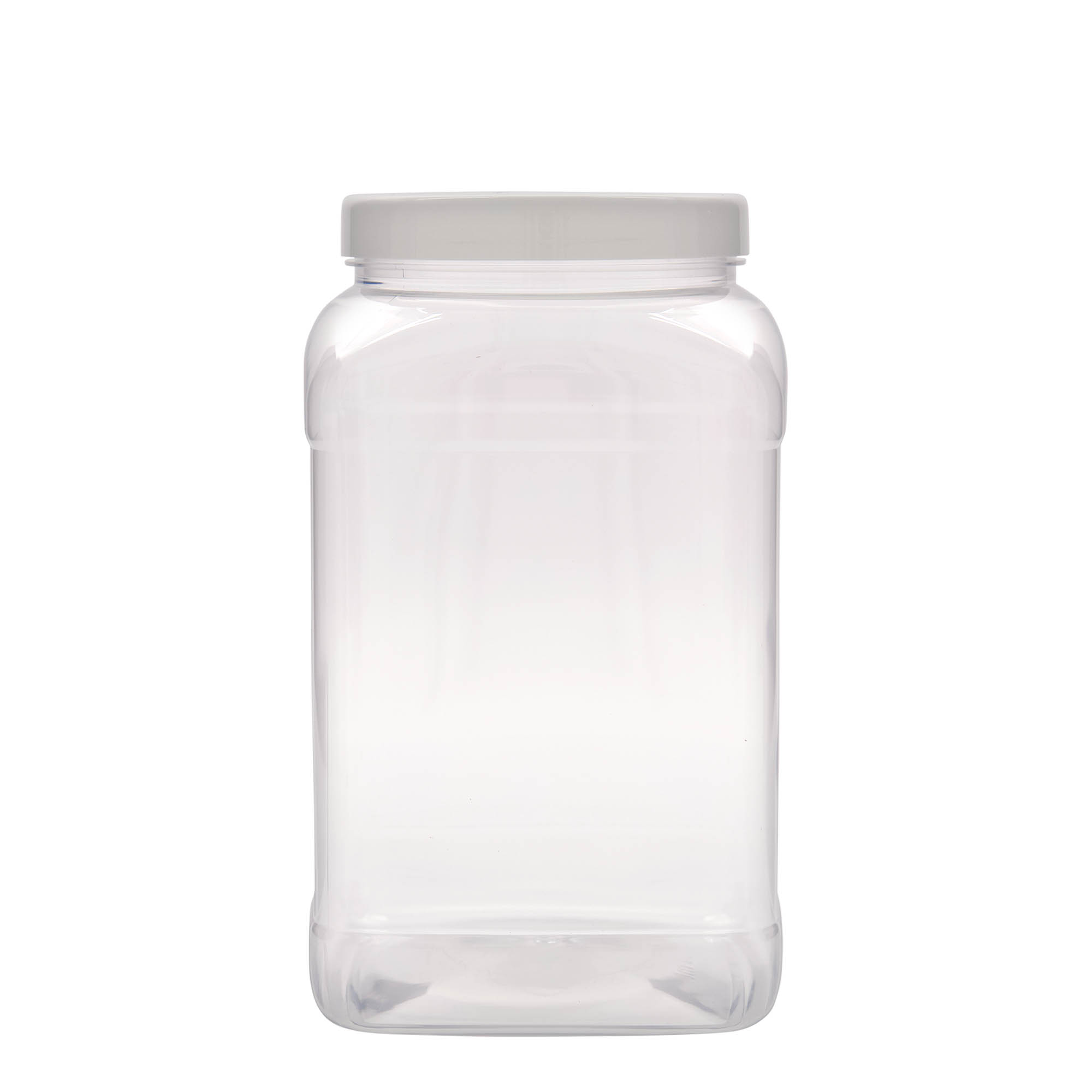 3.000 ml PET dóza „Dana“, čtvercová, plast, hrdlo: 110/400
