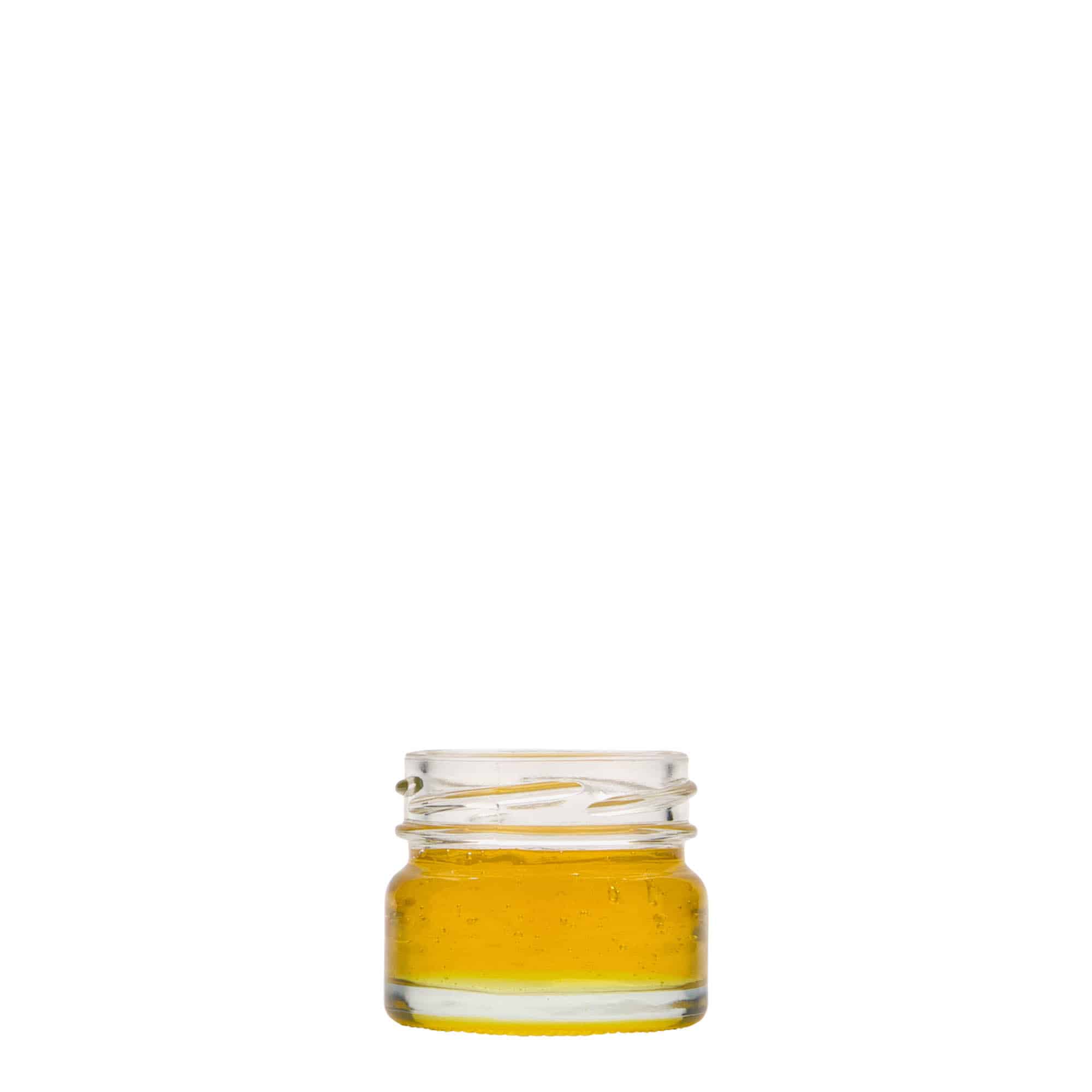30 ml plochá kulatá sklenice, hrdlo: Twist-off (TO 43)