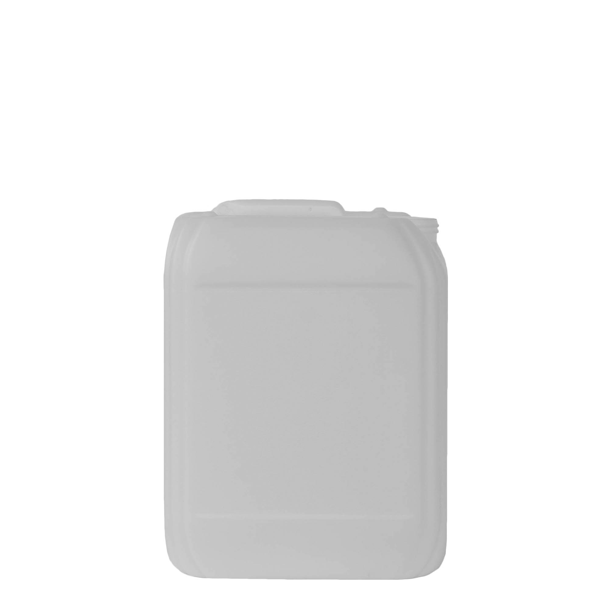 10 l kanystr, obdélníkový, HDPE plast, přírodní, hrdlo: ND 55