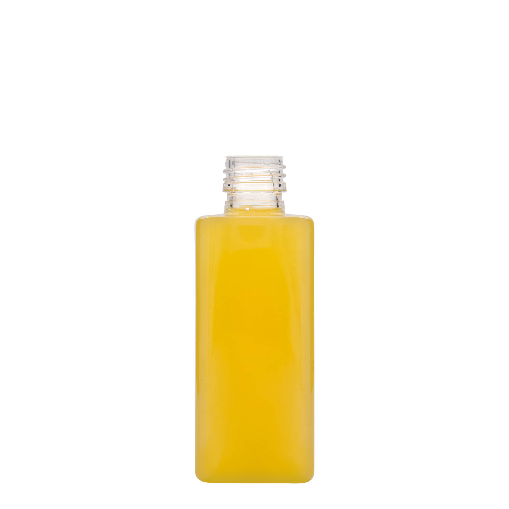 250 ml PET láhev 'Karl', čtvercová, plast, hrdlo: PP 28