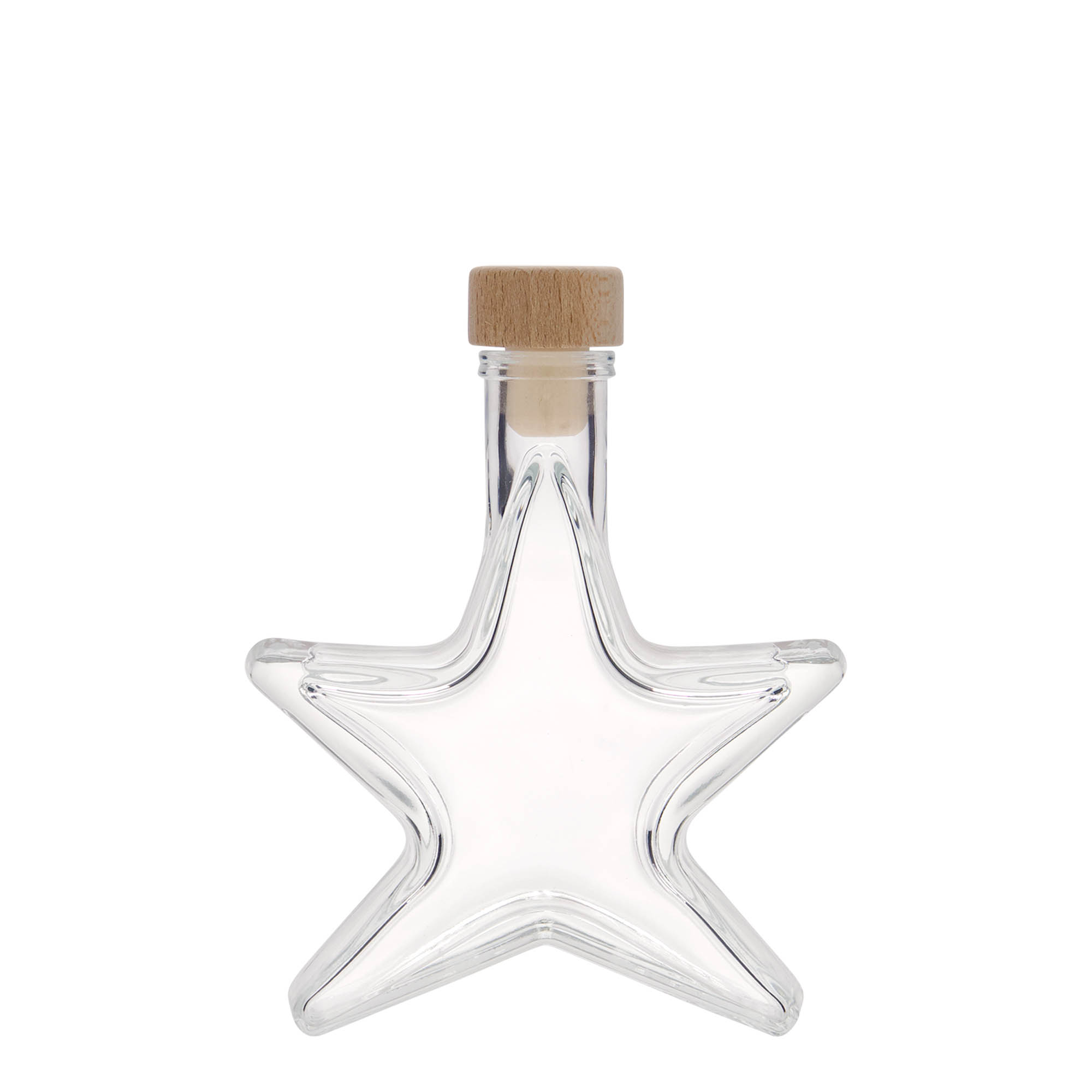 100 ml skleněná lahvička 'Hvězda', hrdlo: korek