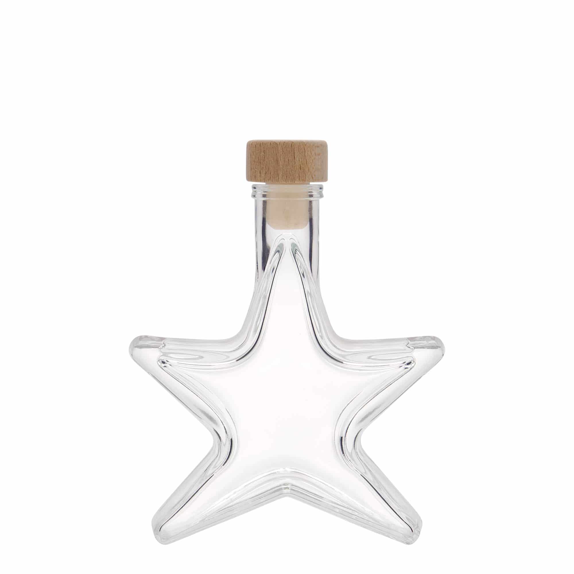 100 ml skleněná lahvička „Hvězda“, hrdlo: korek
