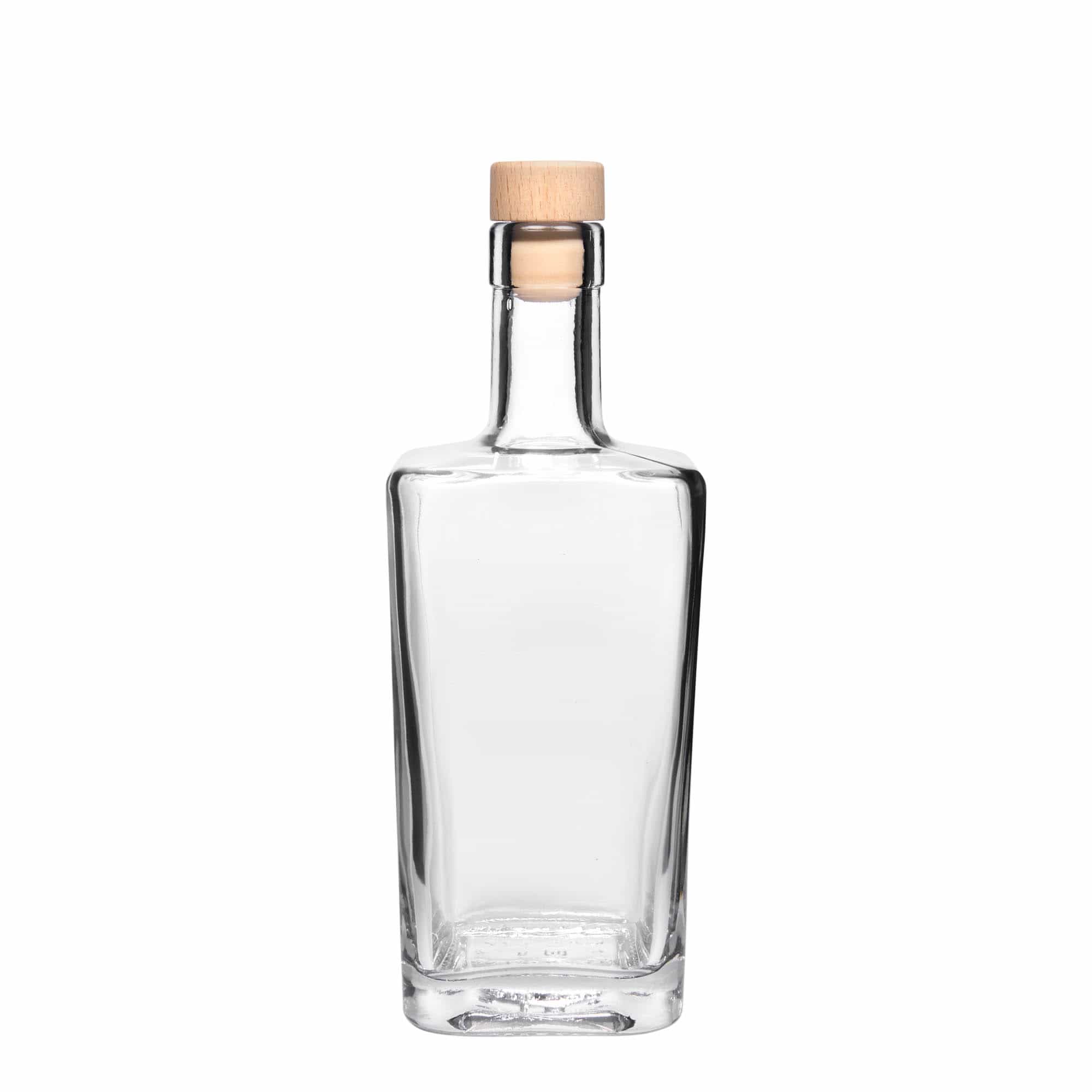 500 ml skleněná láhev 'Noel', čtvercová, hrdlo: korek