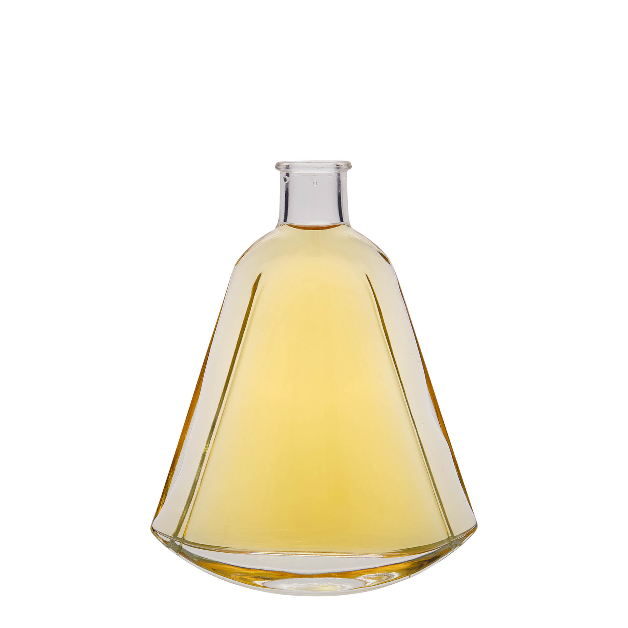 200 ml skleněná láhev „Maurizio“, oválná, hrdlo: korek