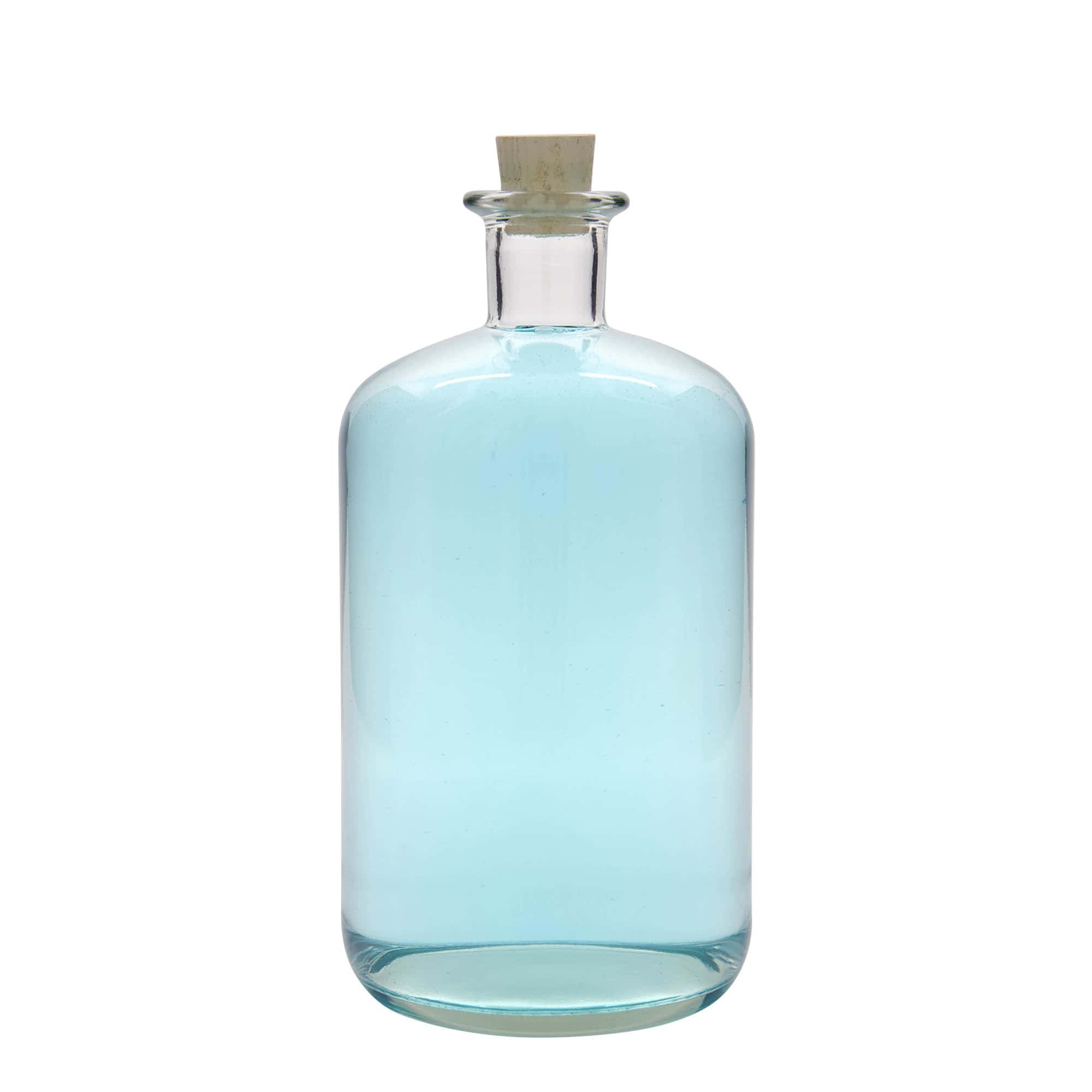 Skleněná lahev 1500 ml lékárenská, uzávěr: korek