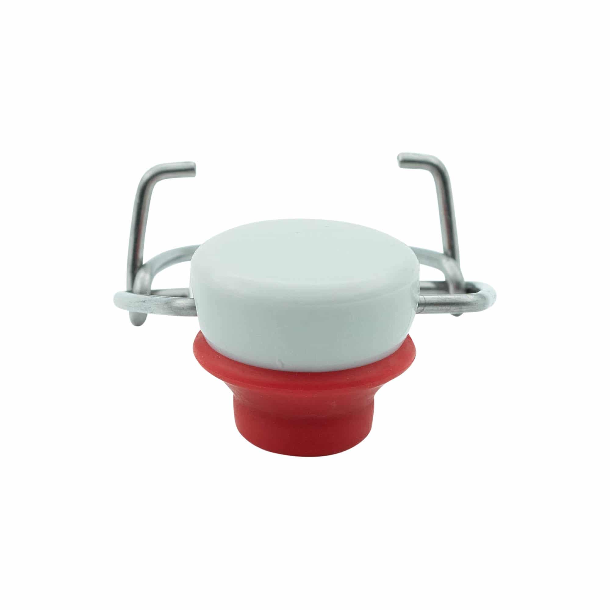 Zapínání na sponu speciální velikosti, plast, červeno-bílé Zapínání na sponu speciální velikosti, plast, červeno-bílé