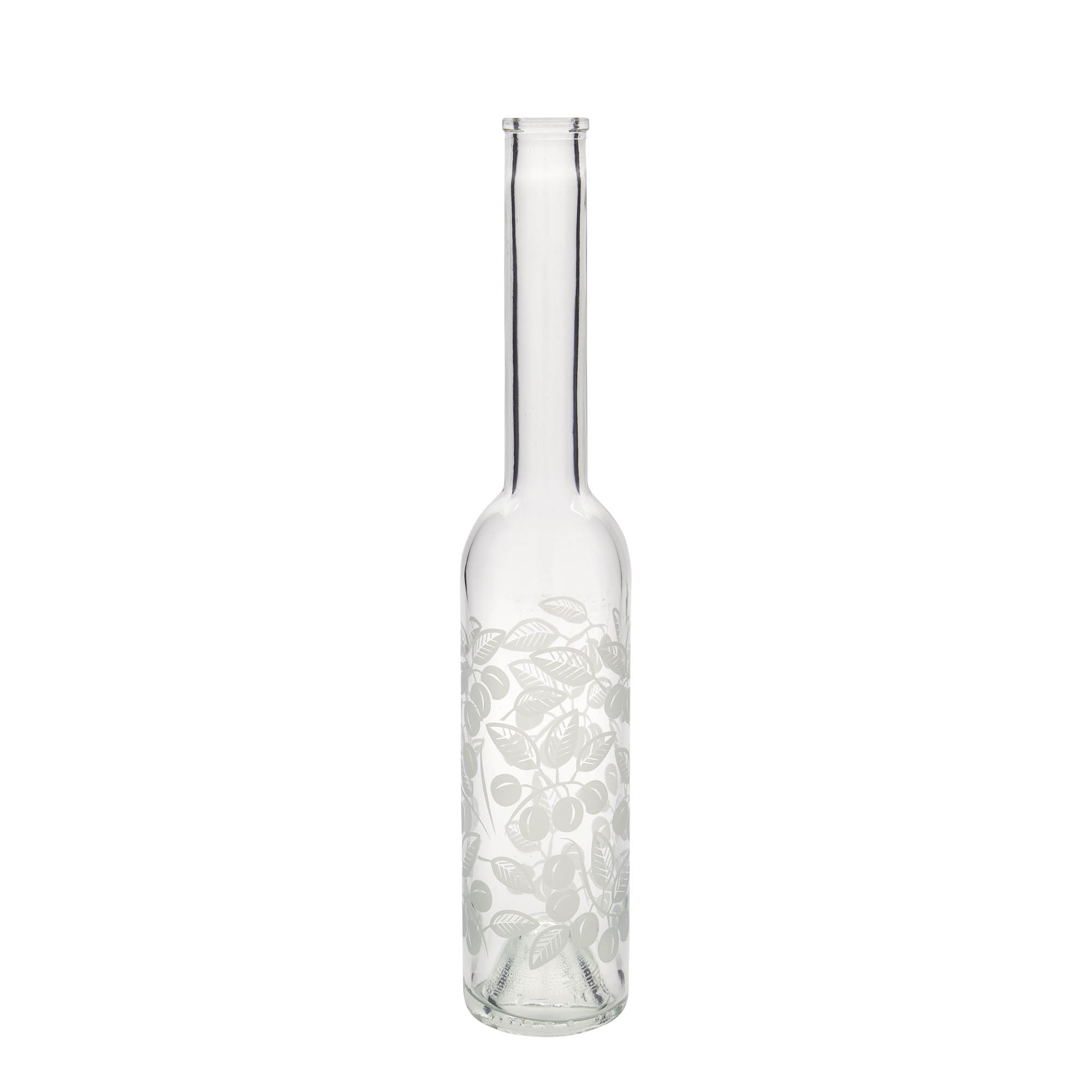 350 ml skleněná láhev 'Opera', motiv: mirabelky, hrdlo: korek 350 ml skleněná láhev 'Opera', motiv: mirabelky, hrdlo: korek