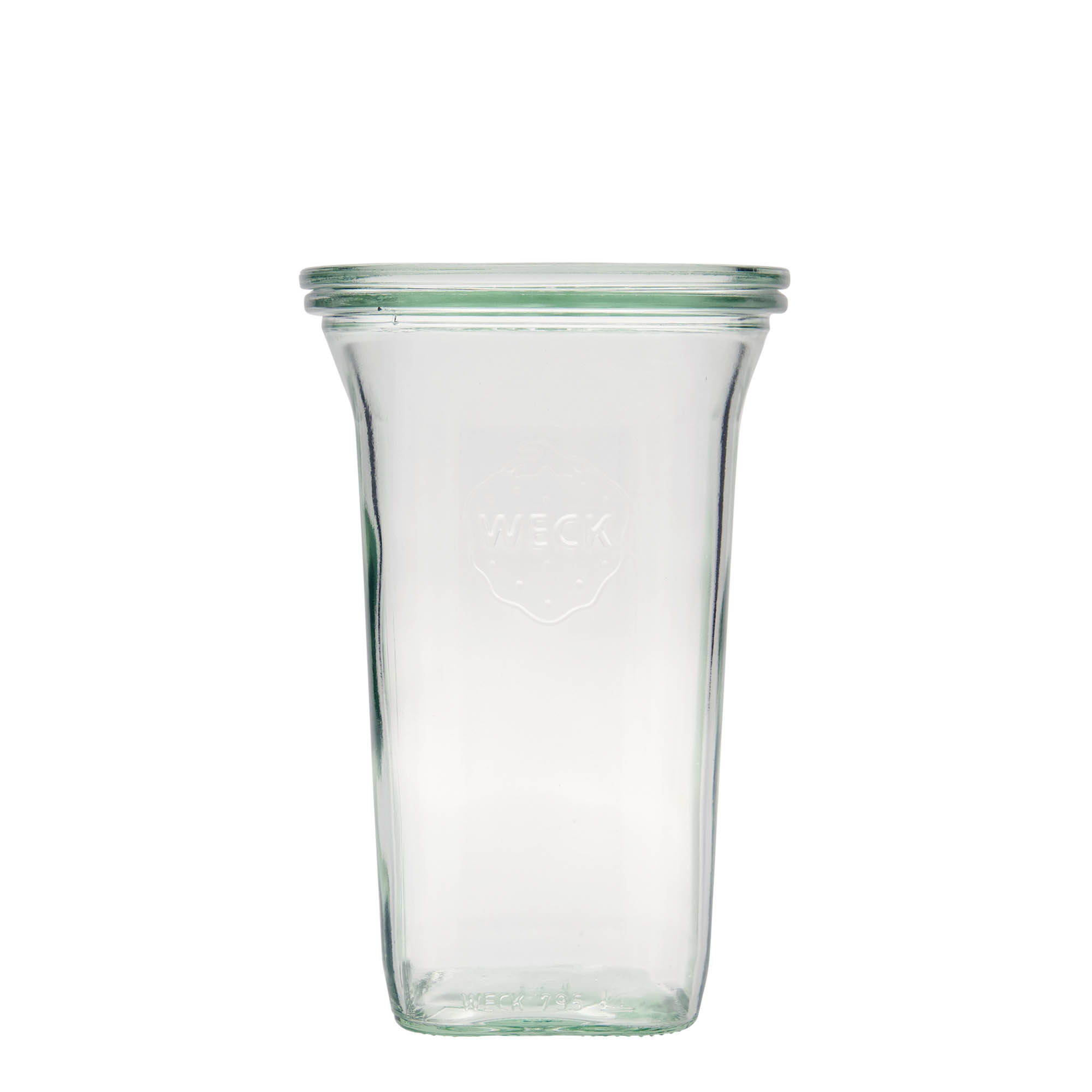 795 ml WECK Quadro sklenice, čtvercová, hrdlo: kulatý okraj 795 ml WECK Quadro sklenice, čtvercová, hrdlo: kulatý okraj