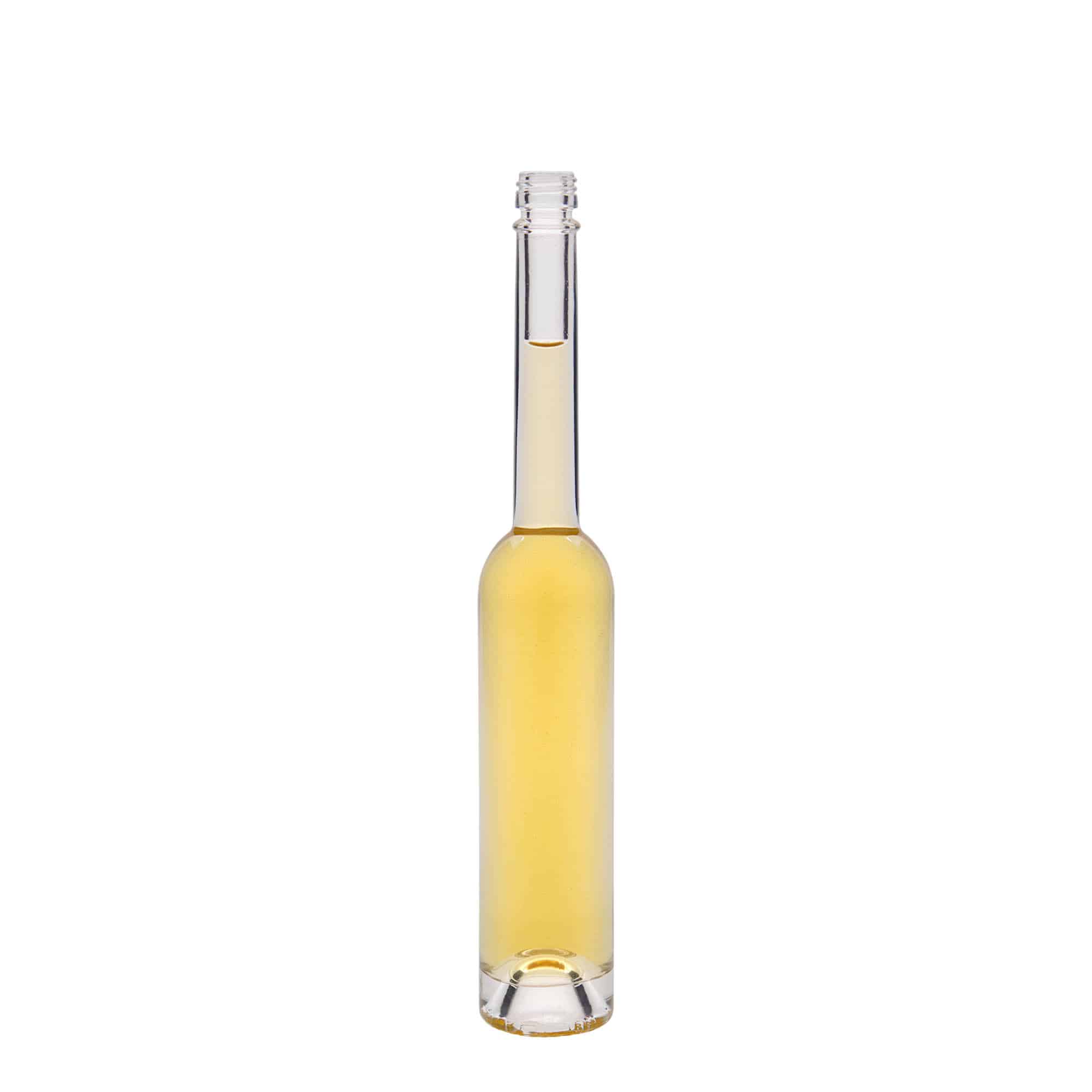 100 ml skleněná láhev „Platina“, hrdlo: PP 18
