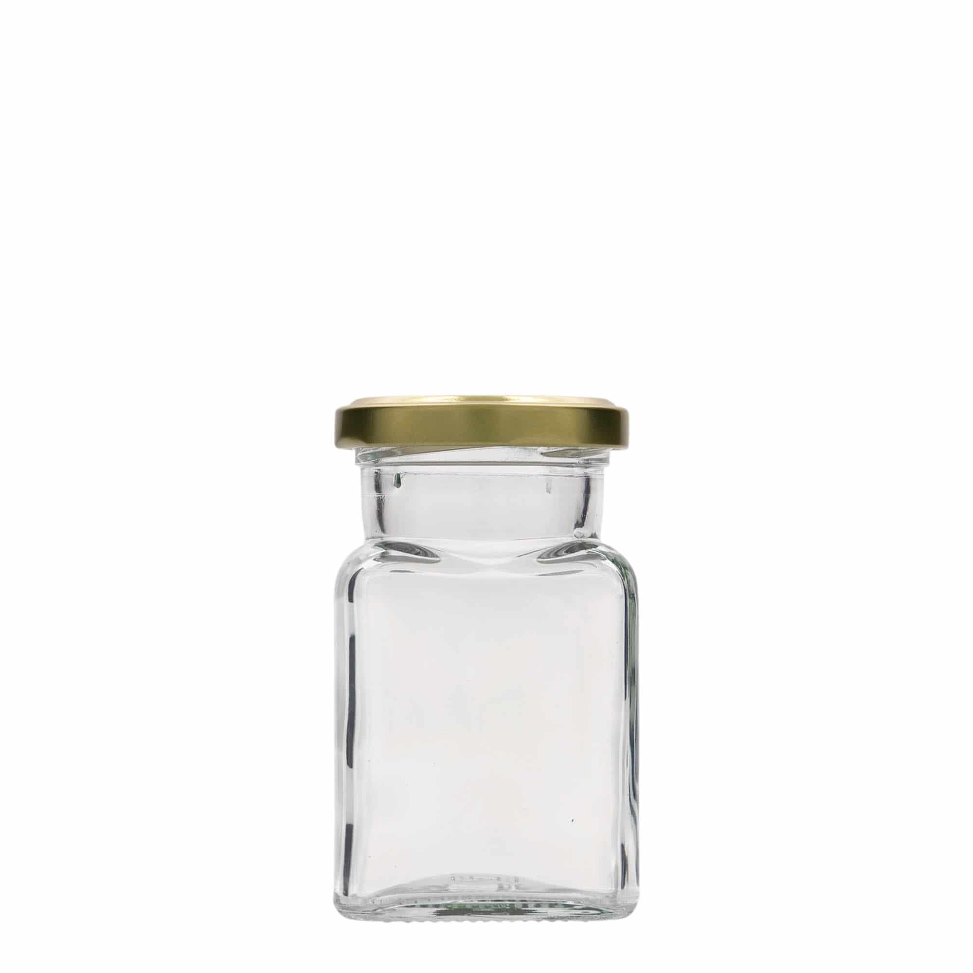 Čtyřúhelníková sklenice 150 ml, uzávěr: Twist Off (TO 53)