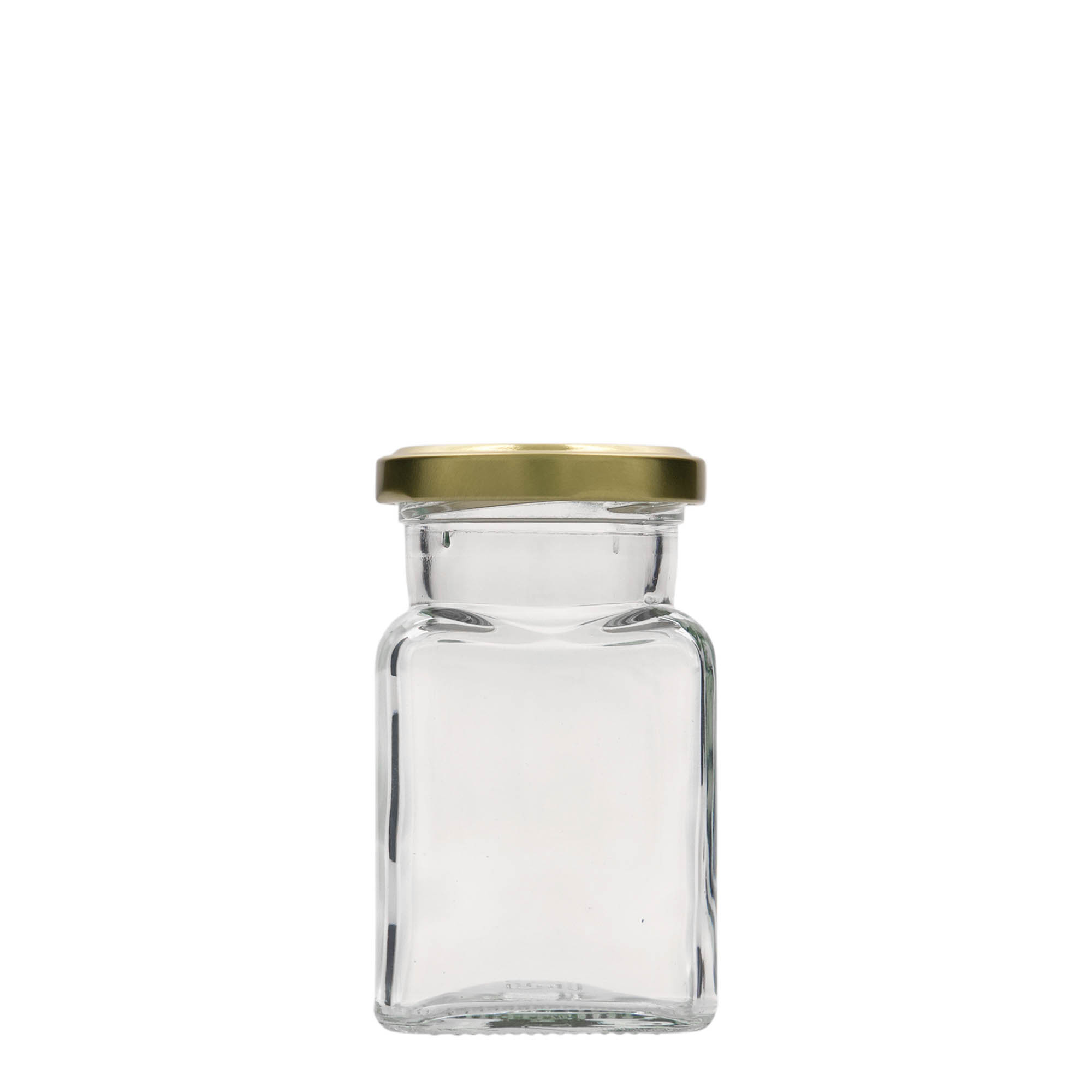 150 ml čtvercová sklenice, hrdlo: Twist-Off (TO 53)