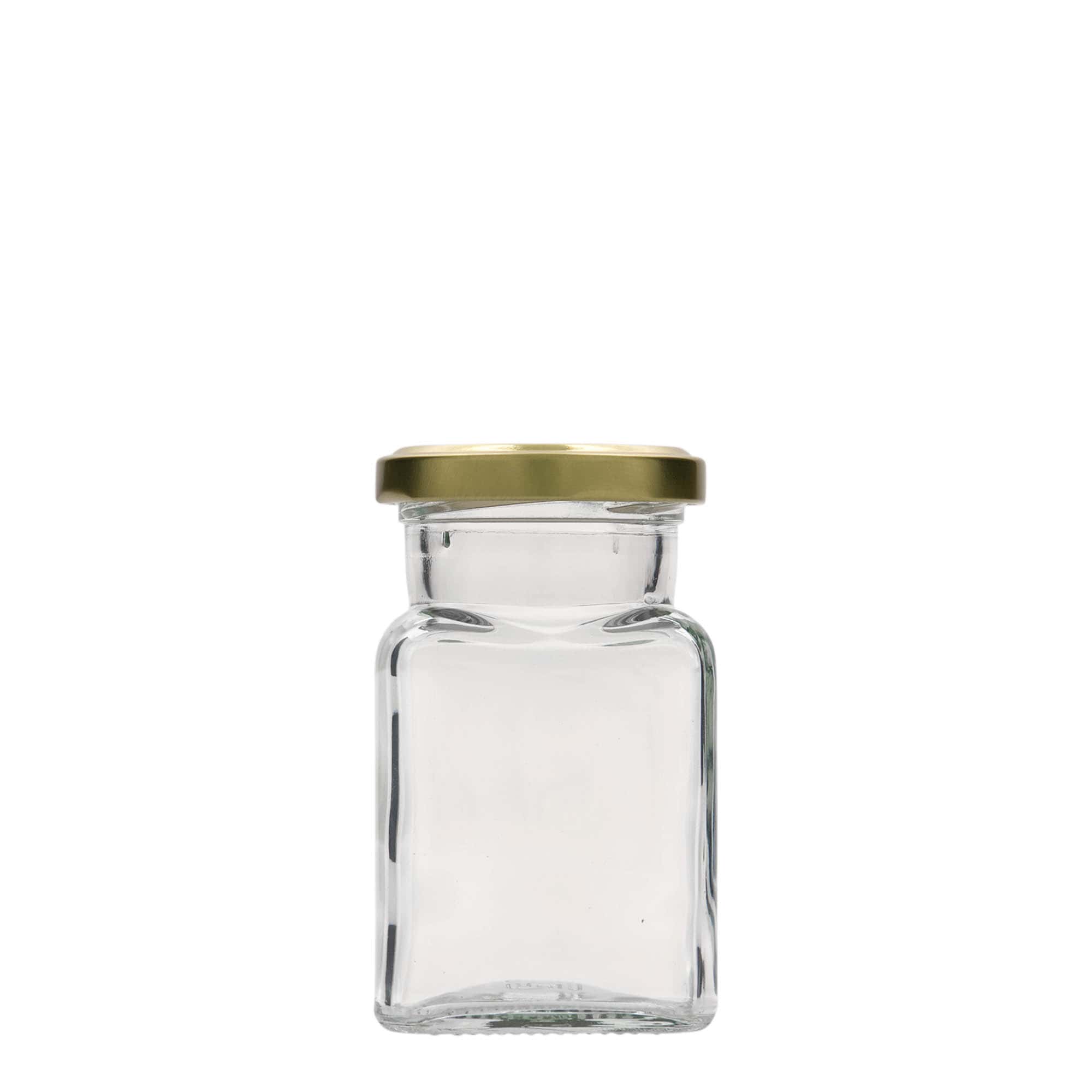 150 ml čtvercová sklenice, hrdlo: Twist-off (TO 53)