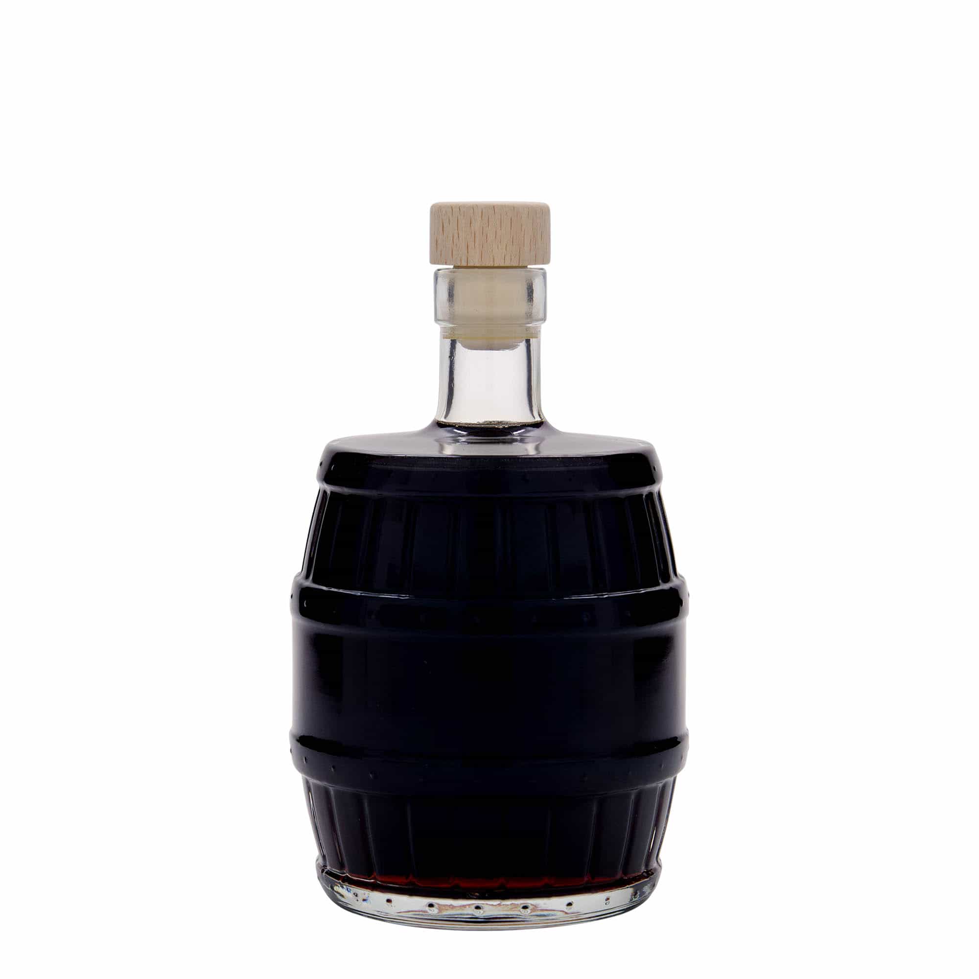 500 ml skleněná láhev „sud“, hrdlo: korek