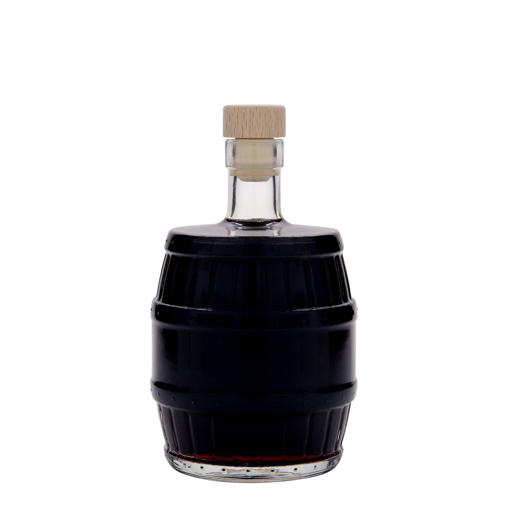 500 ml skleněná láhev „sud“, hrdlo: korek