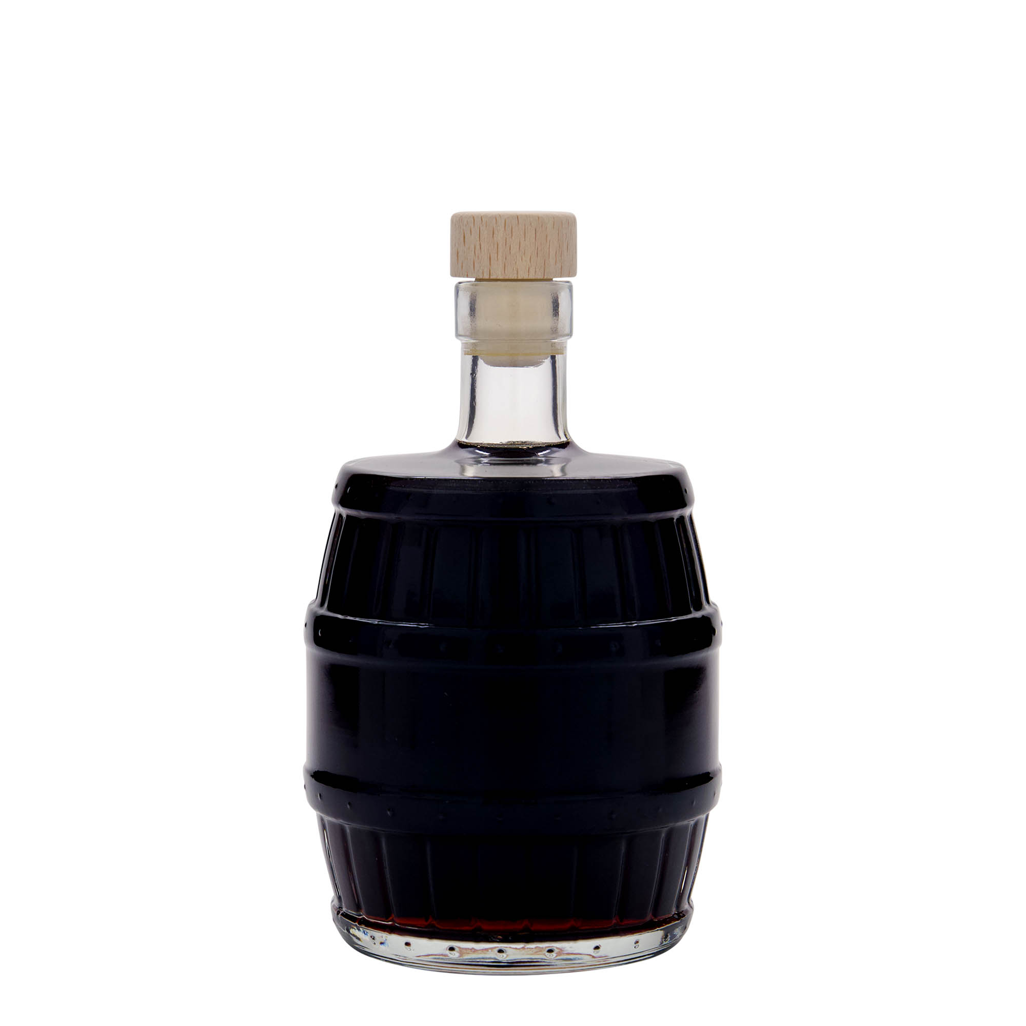 500 ml skleněná láhev „sud“, hrdlo: korek 500 ml skleněná láhev „sud“, hrdlo: korek