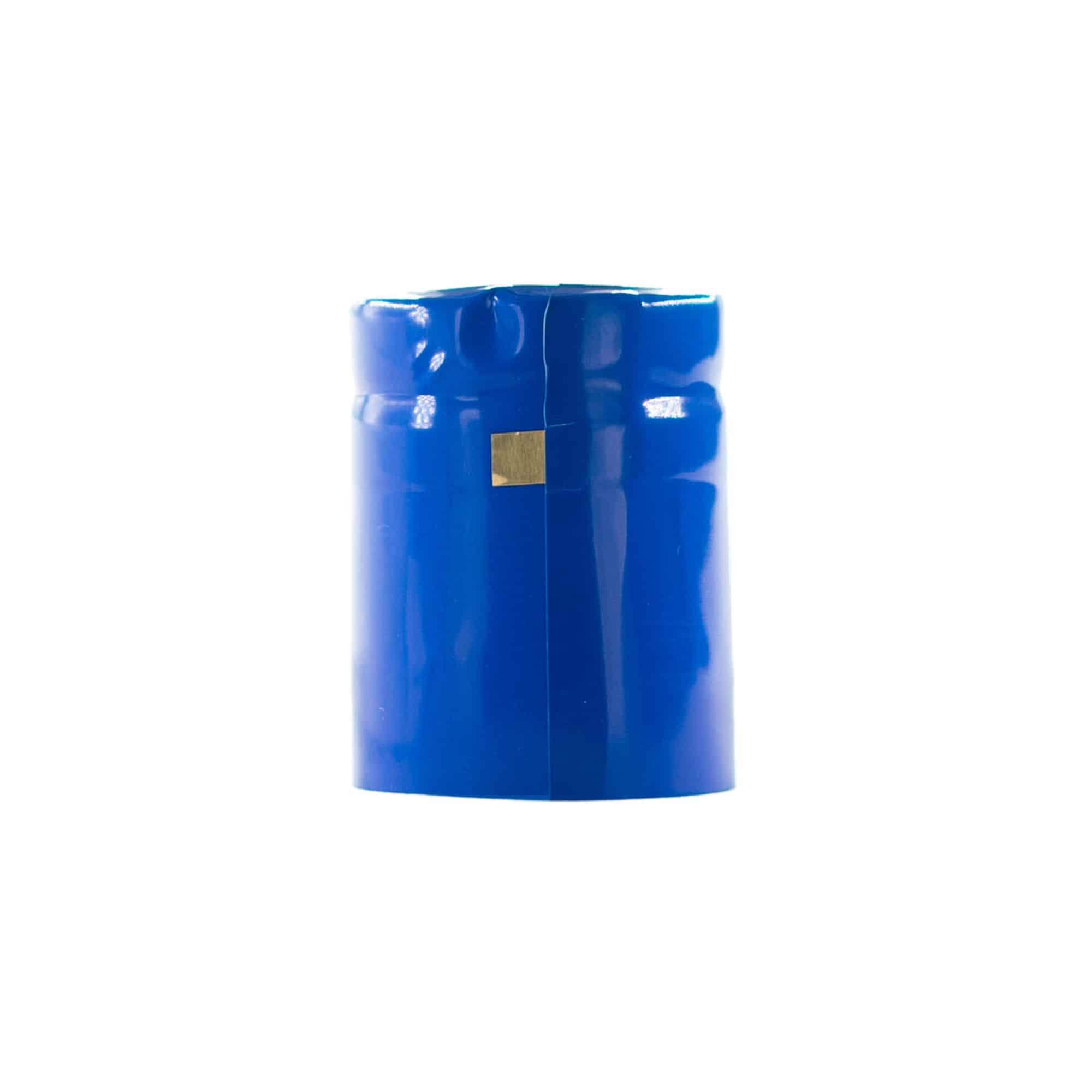 Smršťovací kapsle 32x41, PVC plast, modrá