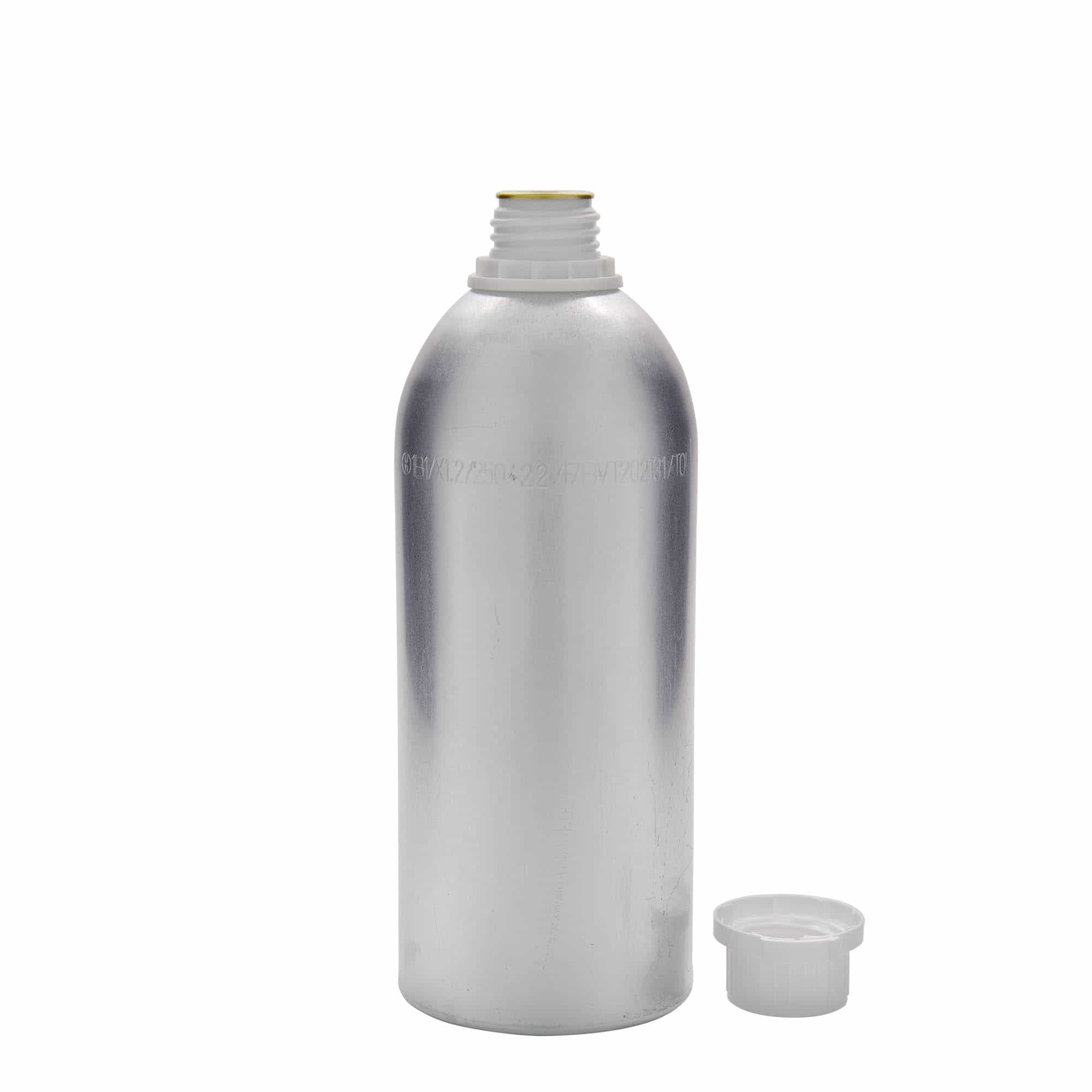 Hliníková lahev 1100 ml, kov, stříbrná, ústí: DIN 32 Hliníková lahev 1100 ml, kov, stříbrná, ústí: DIN 32