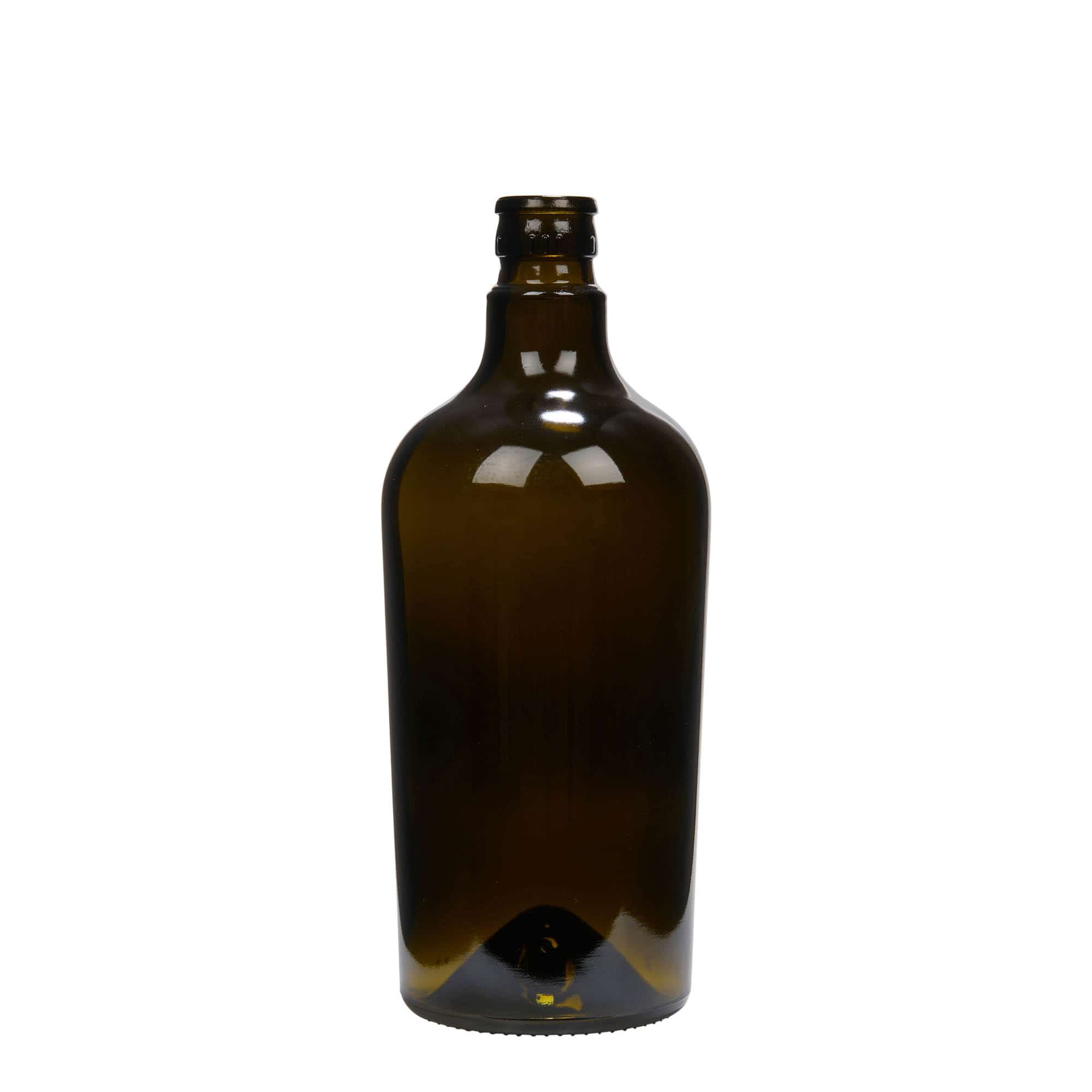 Lahev na ocet/olej 750 ml 'Oleum', sklo, starožitná zelená, ústí: DOP Lahev na ocet/olej 750 ml 'Oleum', sklo, starožitná zelená, ústí: DOP