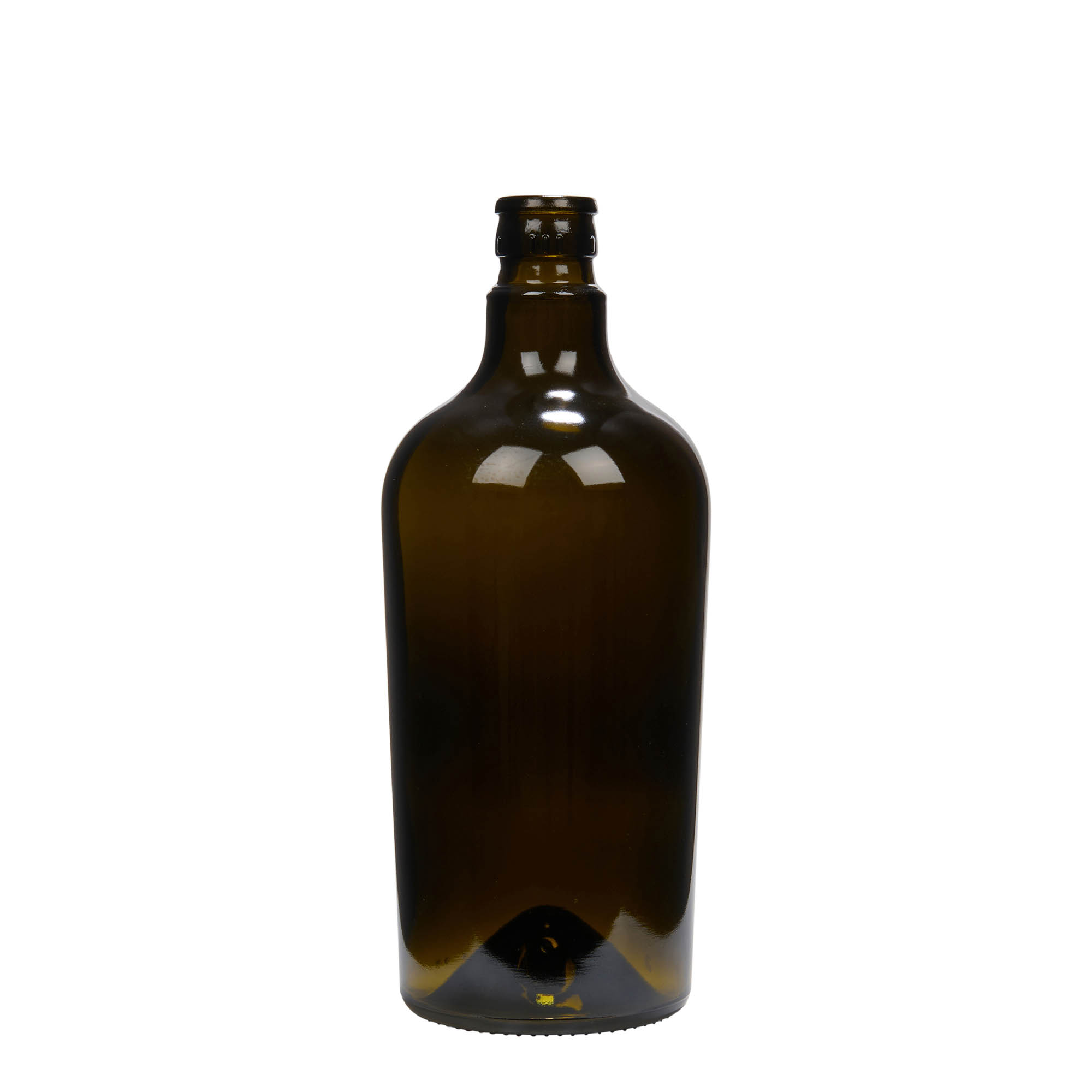 750 ml láhev na ocet/olej 'Oleum', sklo, antik zelená, hrdlo: DOP 750 ml láhev na ocet/olej 'Oleum', sklo, antik zelená, hrdlo: DOP