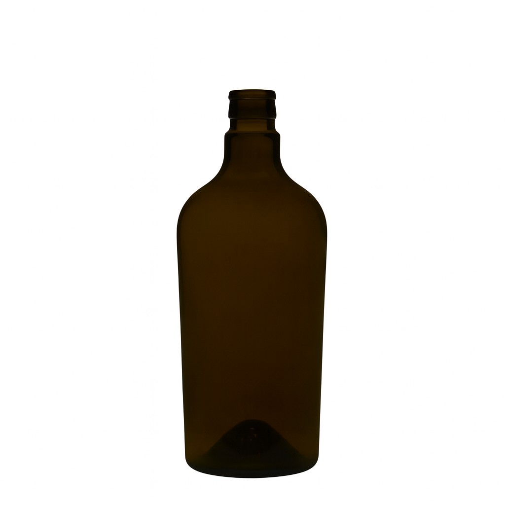 750 ml láhev na ocet/olej 'Oleum', sklo, antik zelená, hrdlo: DOP 750 ml láhev na ocet/olej 'Oleum', sklo, antik zelená, hrdlo: DOP