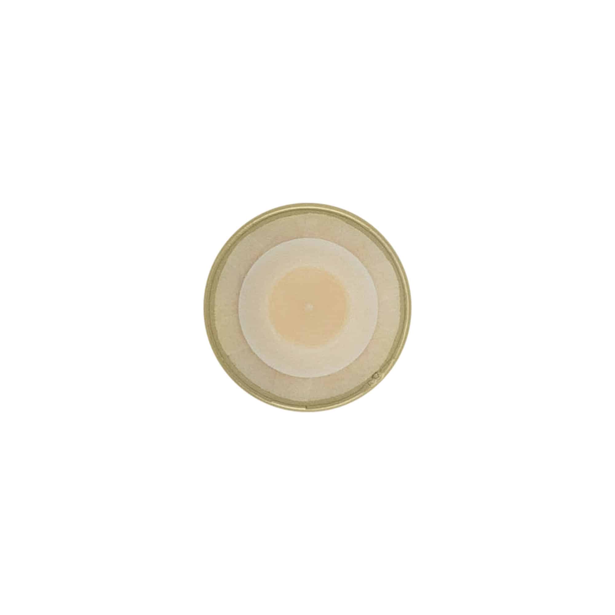 Rukojeť korek 19 mm, plast, zlatý, pro hrdlo: korek