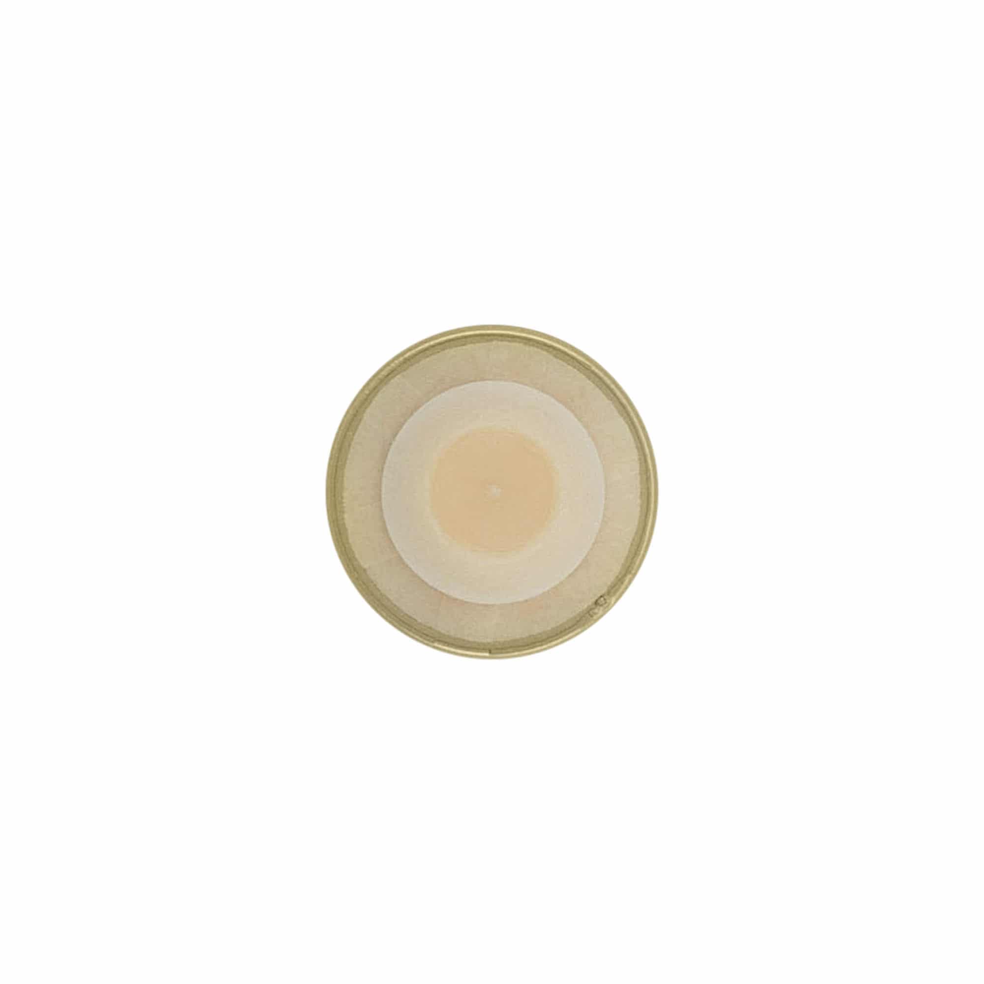 Rukojeť korek 19 mm, plast, zlatý, pro hrdlo: korek