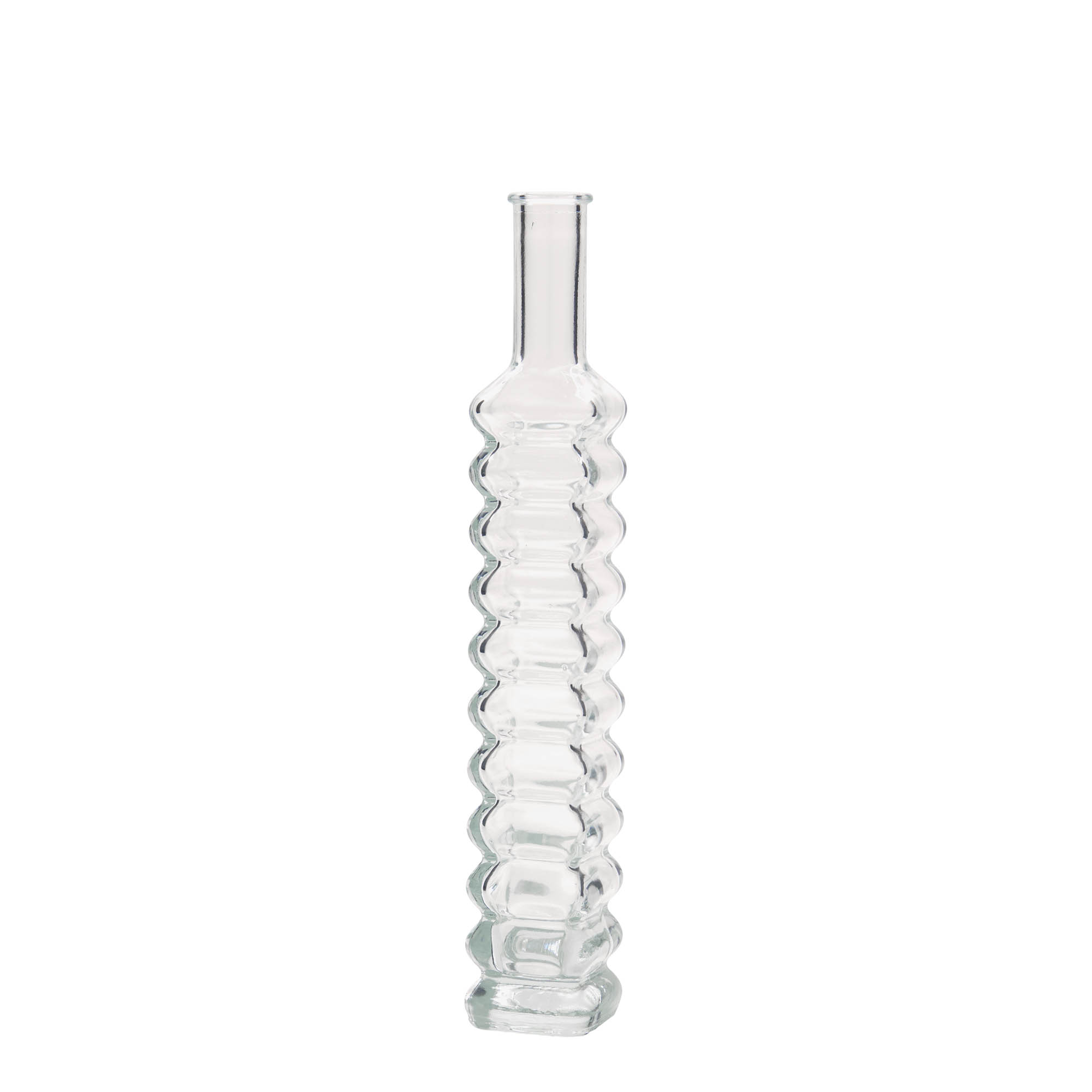 100ml skleněná lahvička „Roma“, čtvercová, hrdlo: korek
