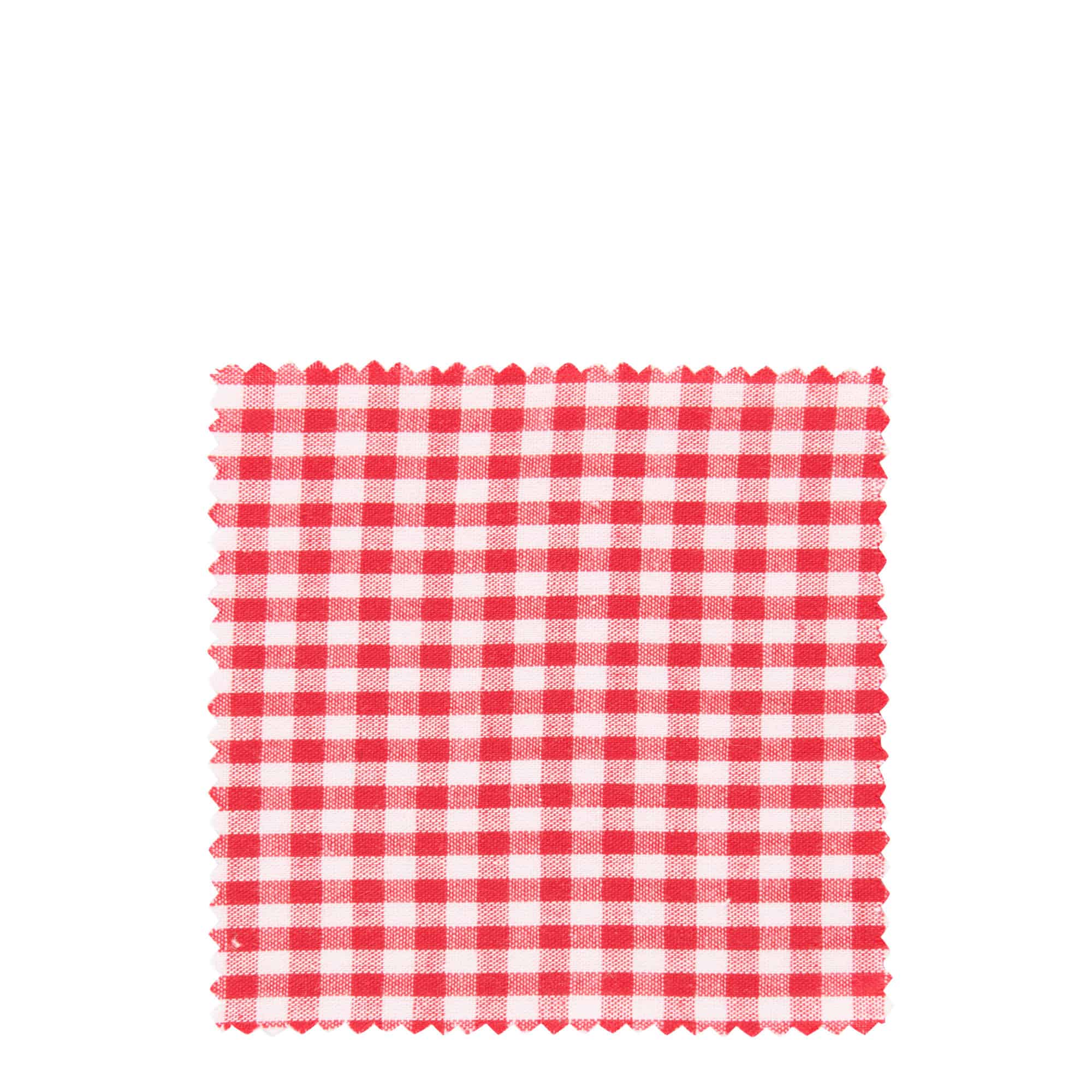 Látkový ubrousek károvaný 12x12, čtvercový, textil, červený, uzávěr: TO38-TO53