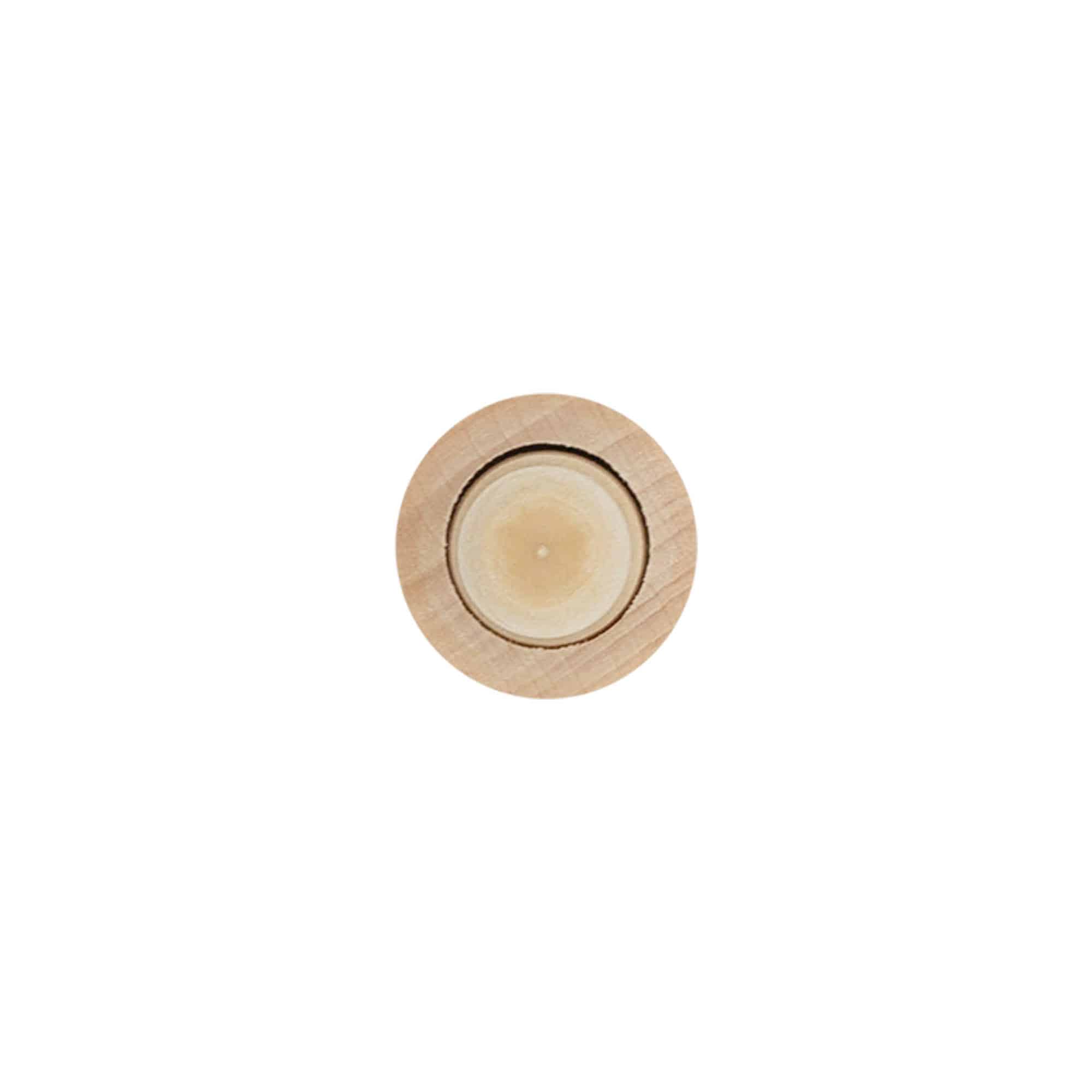Korek s úchytem 16 mm, plast-dřevo/plast, barevný, pro uzávěr: korek