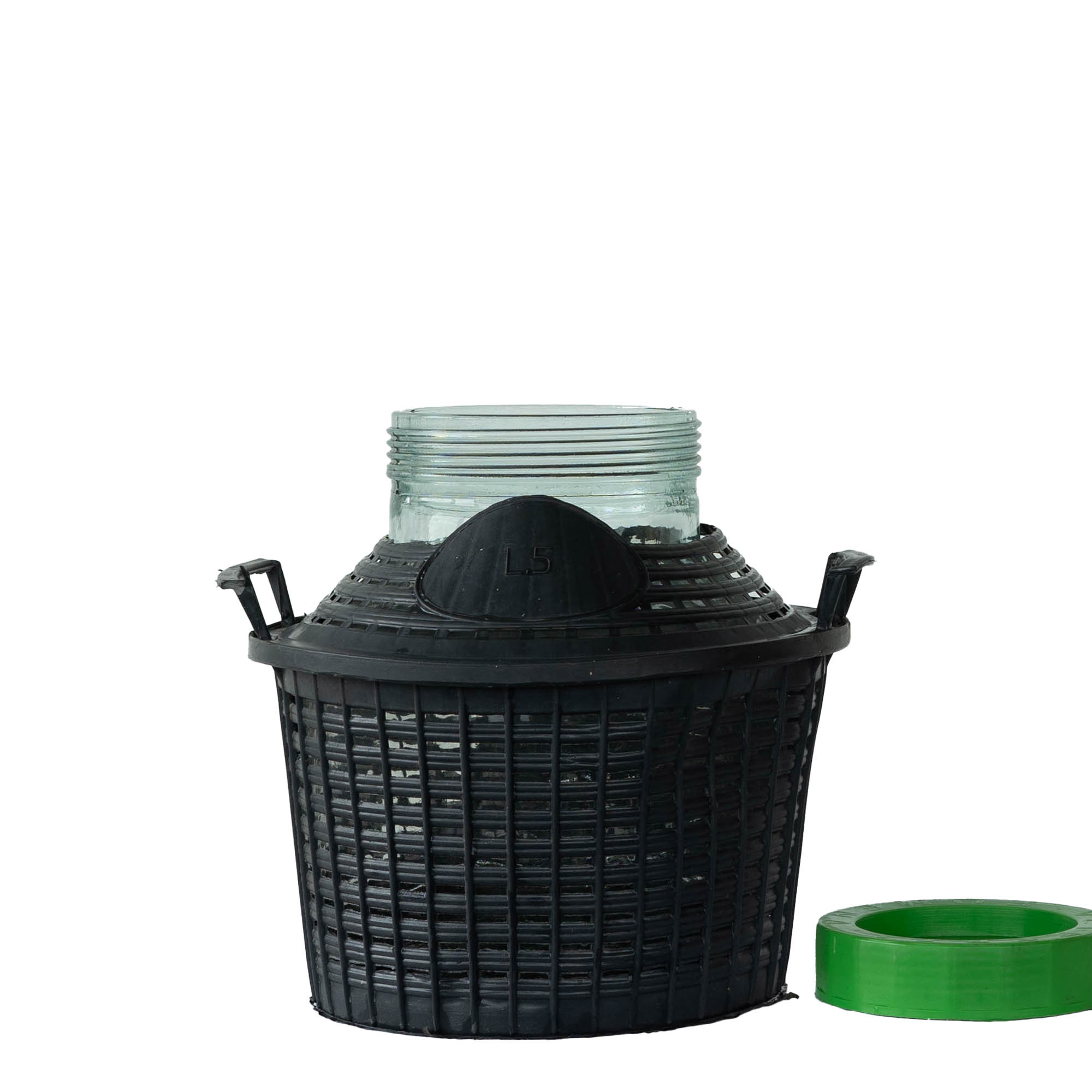 5 l balónová láhev široký hrdlo, sklo, hrdlo: šroubovací uzávěr 5 l balónová láhev široký hrdlo, sklo, hrdlo: šroubovací uzávěr