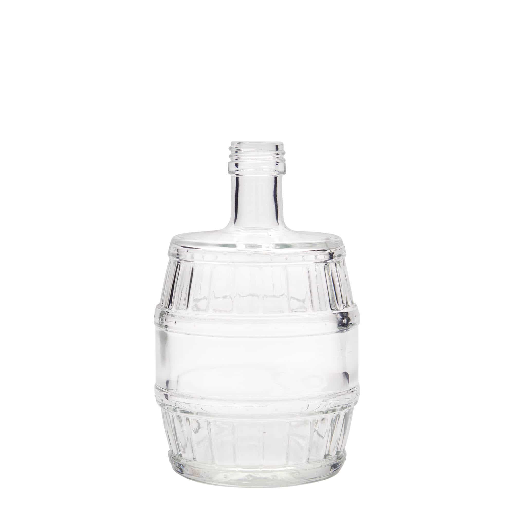 Skleněná lahev 500 ml 'Sud', uzávěr: PP 28
