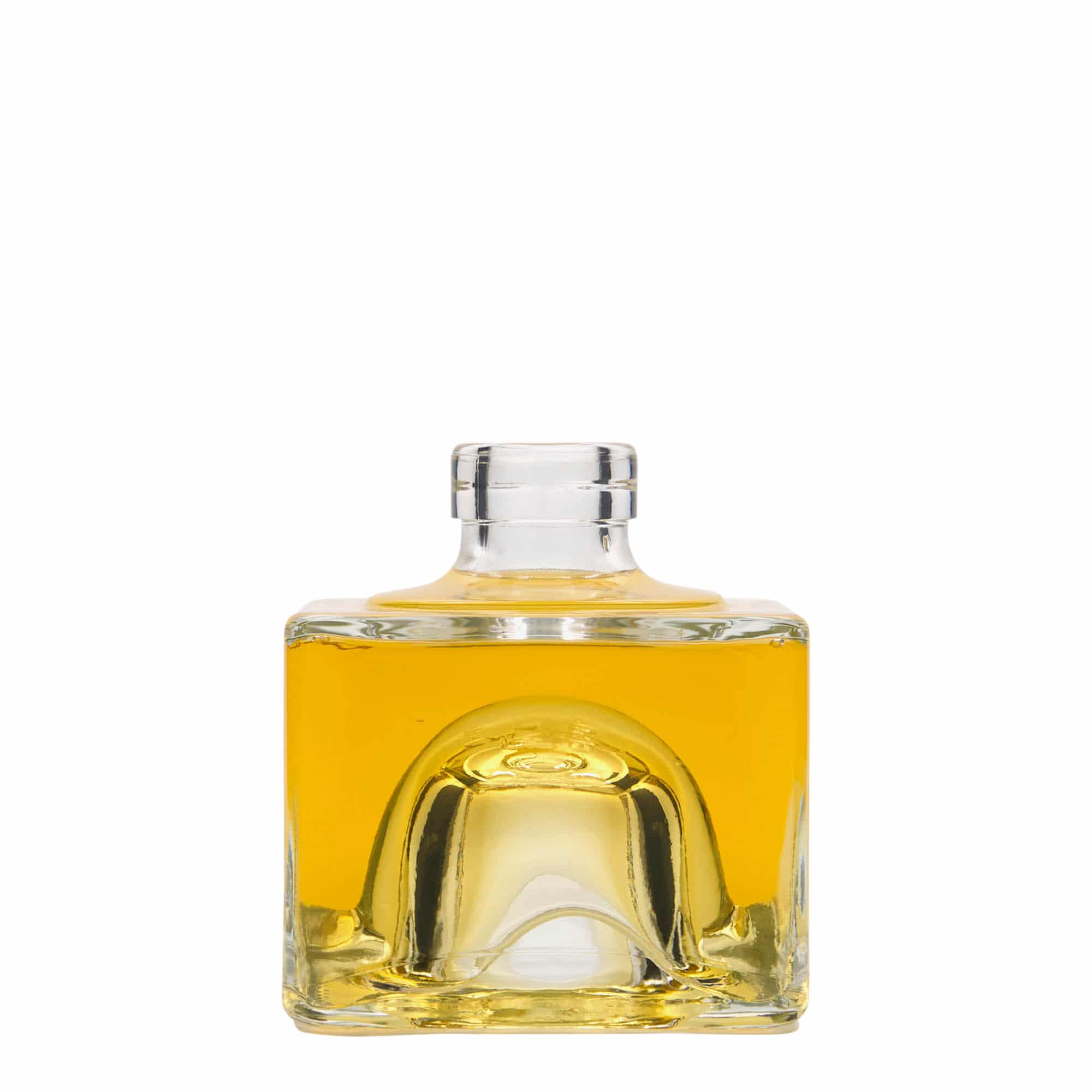 200 ml skleněná láhev 'Cocolores', čtvercová, hrdlo: korek