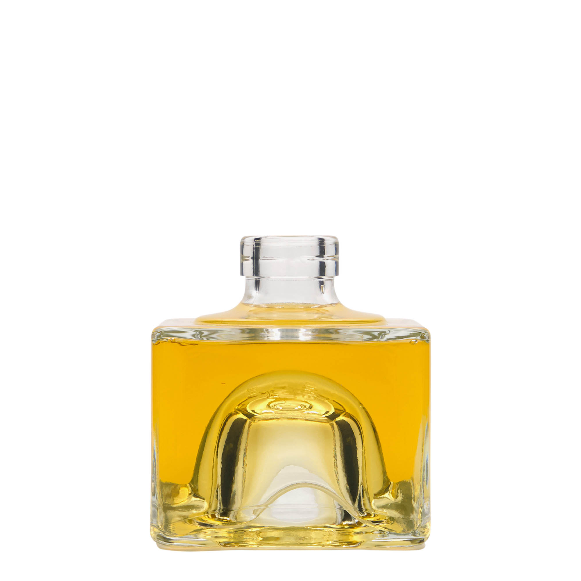 200 ml skleněná láhev 'Cocolores', čtvercová, hrdlo: korek