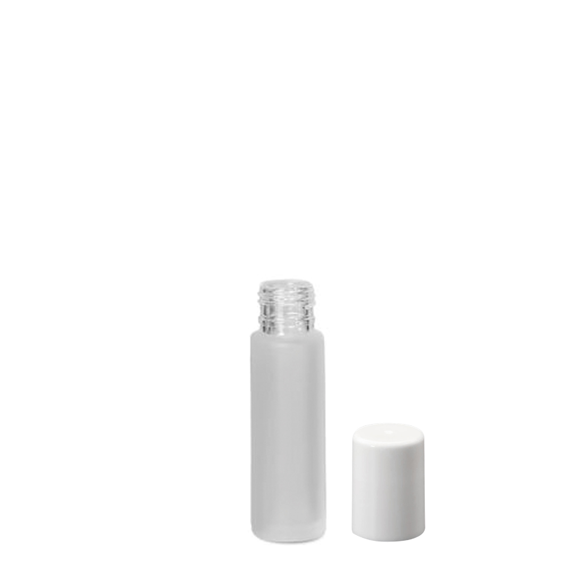 10 ml roll-on lahvička, sklo, matná, hrdlo: šroubovací uzávěr