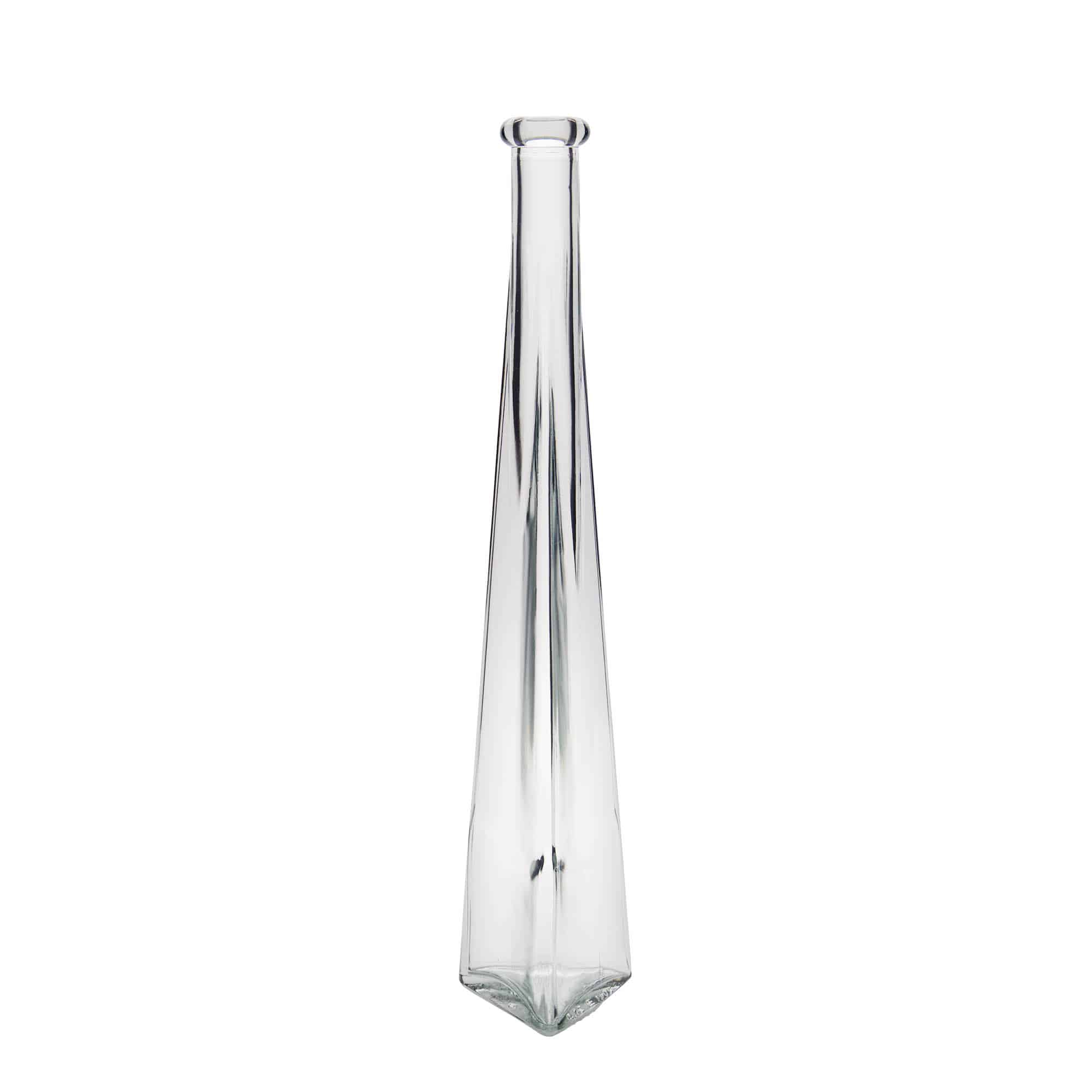 Skleněná lahev 200 ml 'Dama Triangolore', trojúhelníková, uzávěr: korek Skleněná lahev 200 ml 'Dama Triangolore', trojúhelníková, uzávěr: korek