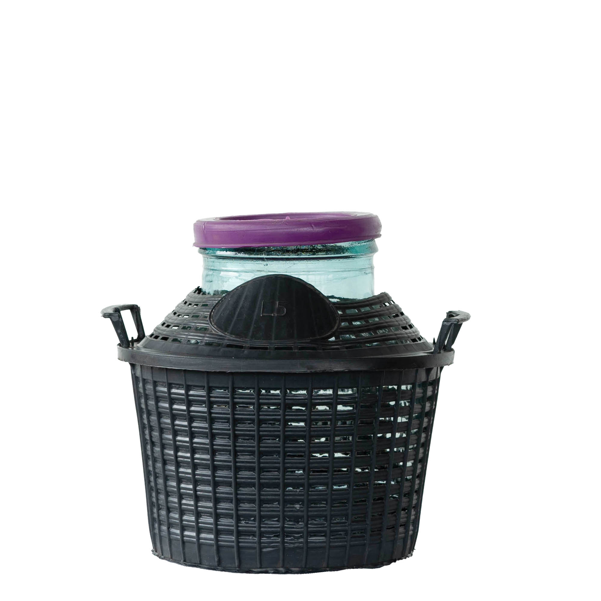 5 l balónová láhev s širokým hrdlem, sklo, otvor: nasazovací víčko 5 l balónová láhev s širokým hrdlem, sklo, otvor: nasazovací víčko