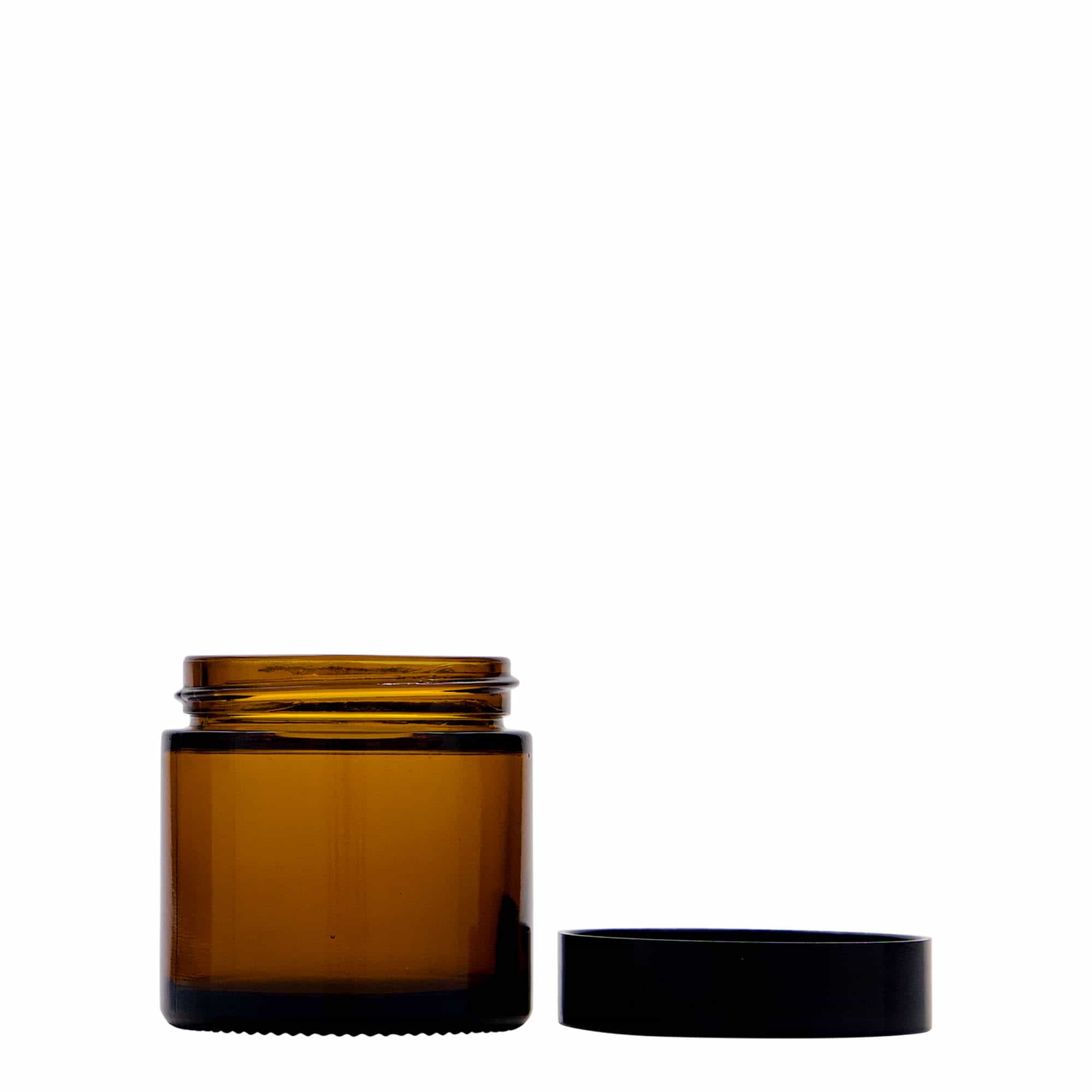 60 ml kelímek 'Brown Line', sklo, hnědý, hrdlo: závitové uzávěr