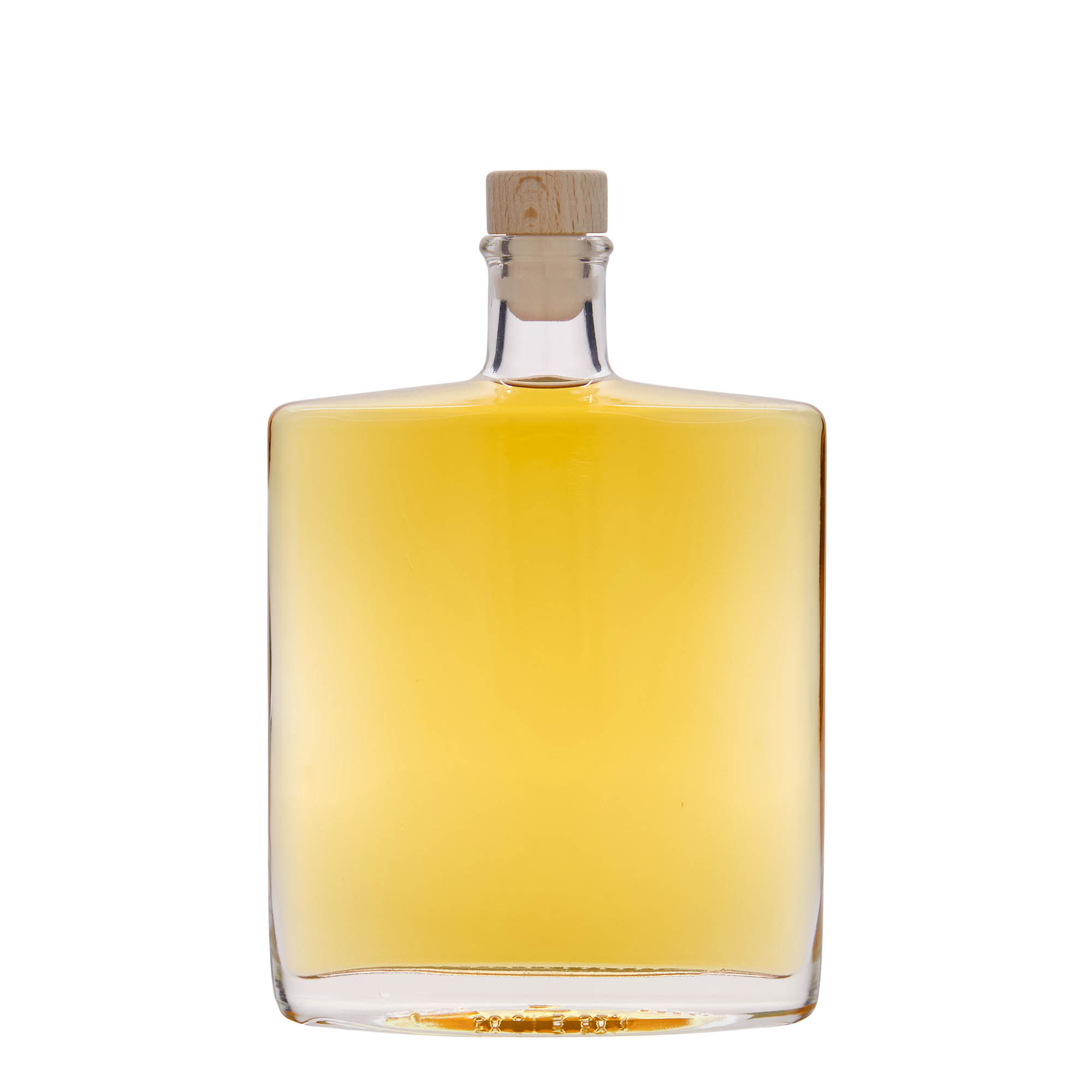 500 ml skleněná láhev „Zorbas“, oválná, hrdlo: korek